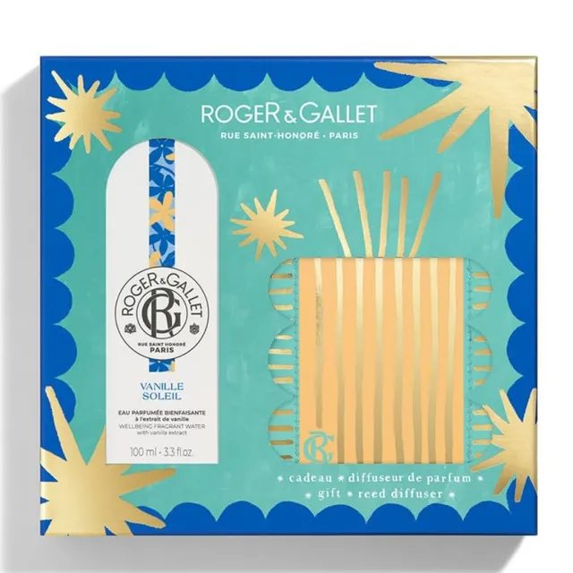 Roger Vanille Soleil coffret parfum diffuseur + eau parfumée