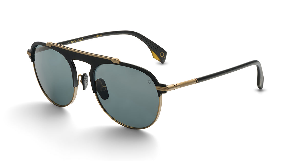 Etnia Barcelona Topock Sun lunettes soleil polarisé BK/GD 55-L