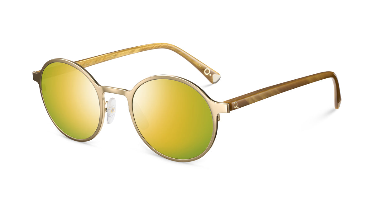 Etnia Barcelona Yokohama 2 Golden lunettes de soleil GD calibre 49