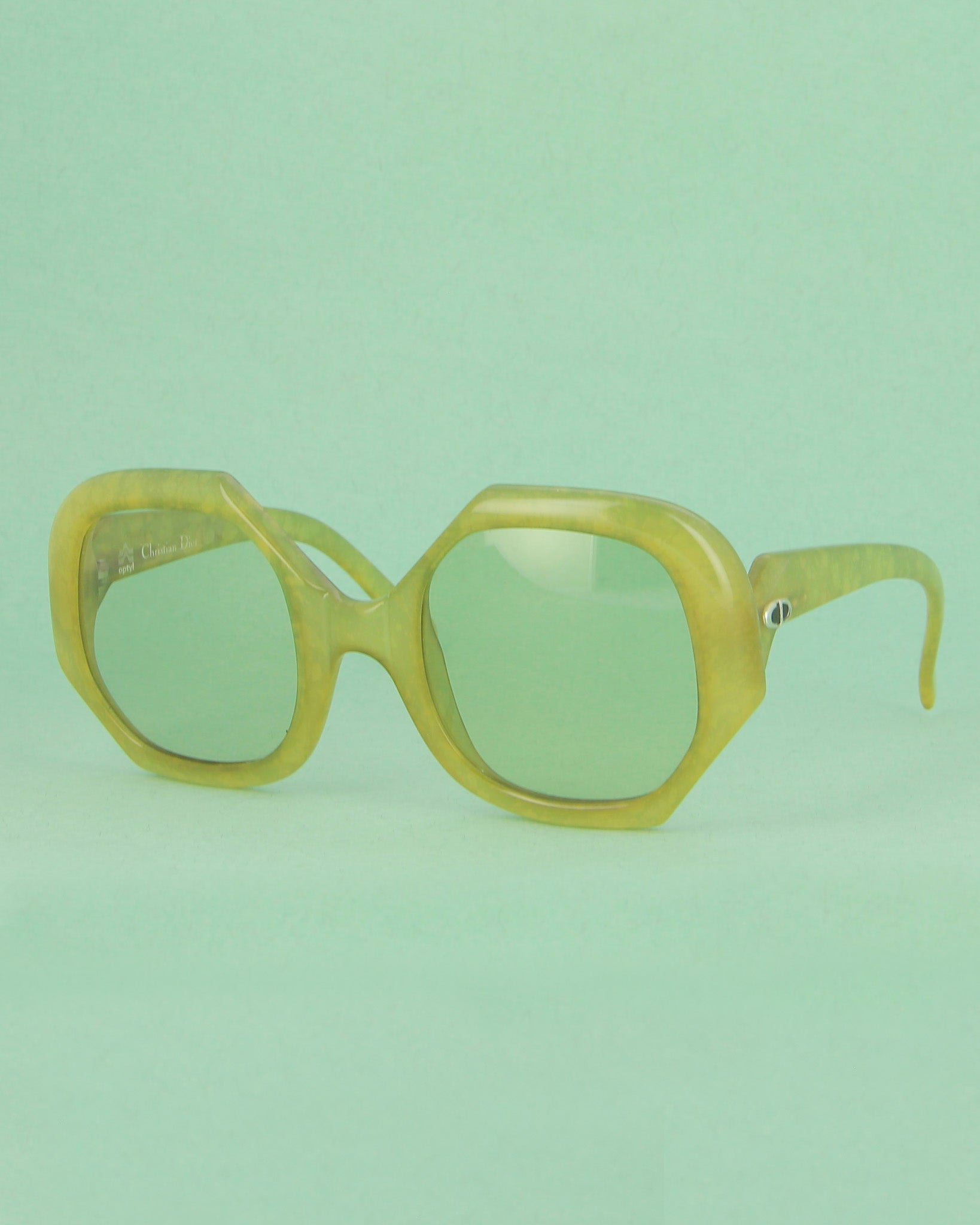 Christian Dior 2031 lunettes de vue oversize vert