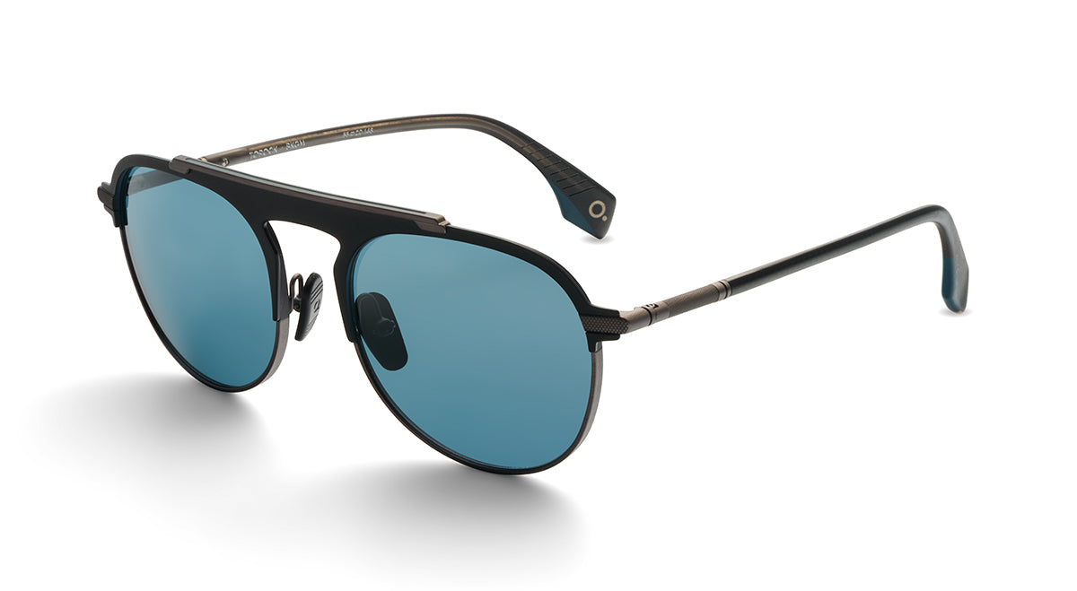 Etnia Barcelona Topock Sun lunettes soleil polarisé BK/GD 55-L