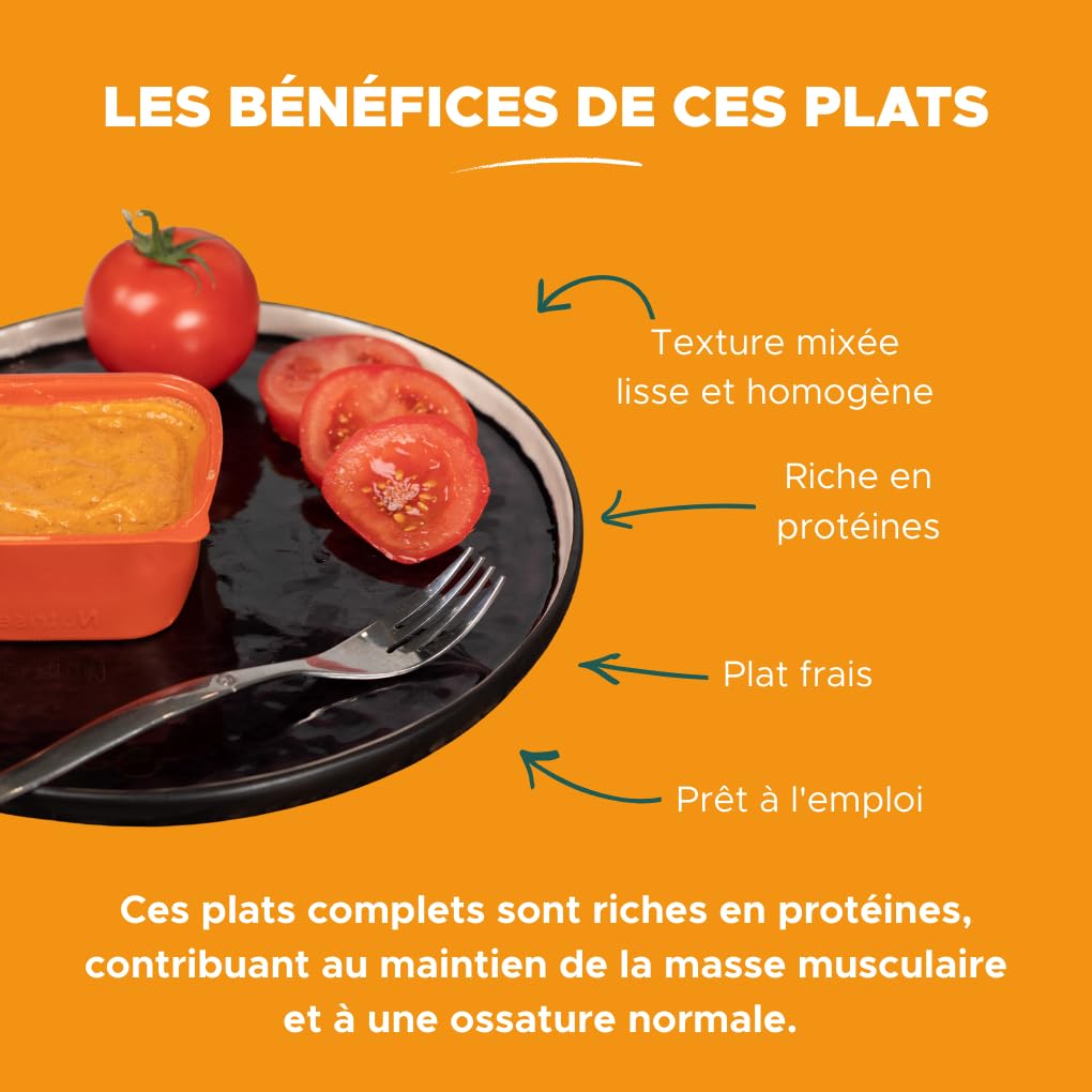 Nutrisens Plats Mixés Frais Poisson 6x300g Texture Lisse