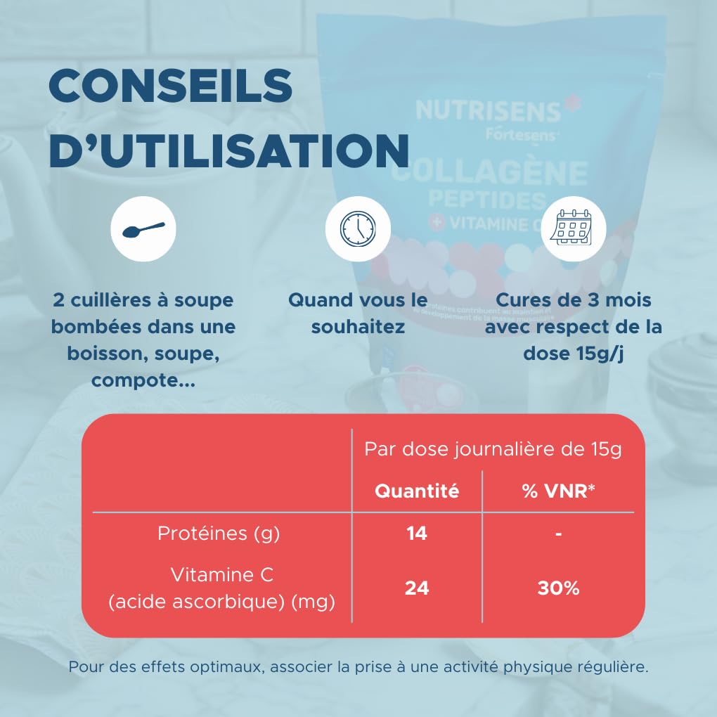 Nutrisens Fortesens Bodybalance peptides collagène poudre vitamine C