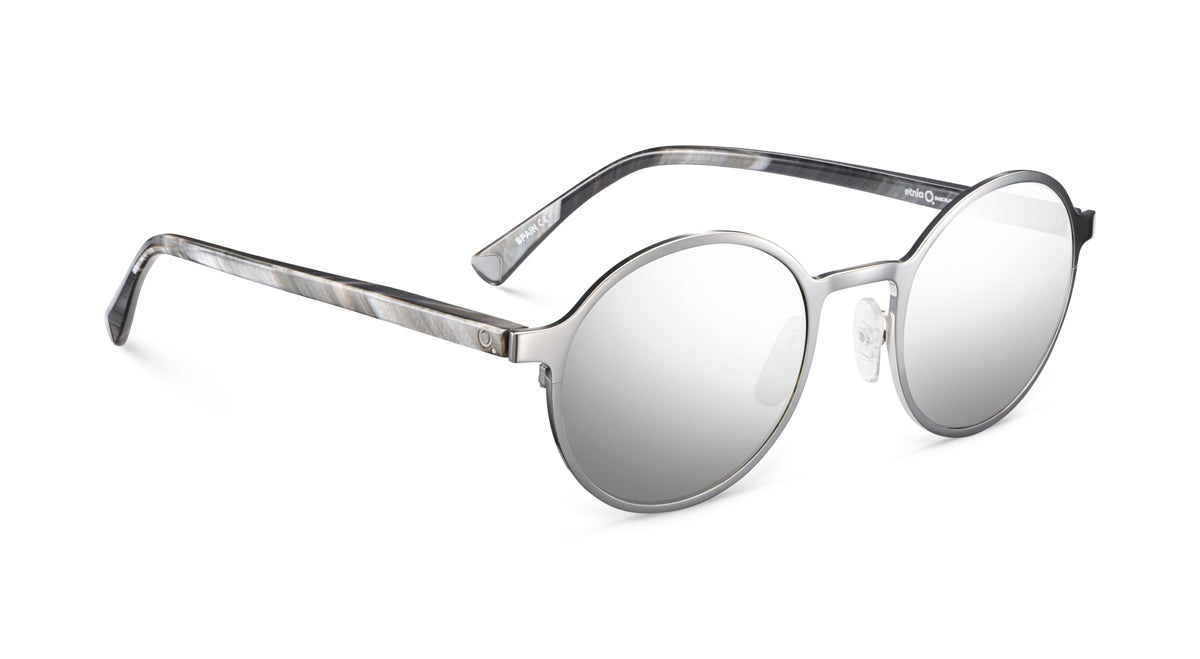 Etnia Barcelona Yokohama 2 Silver lunettes de soleil SL miroir 49