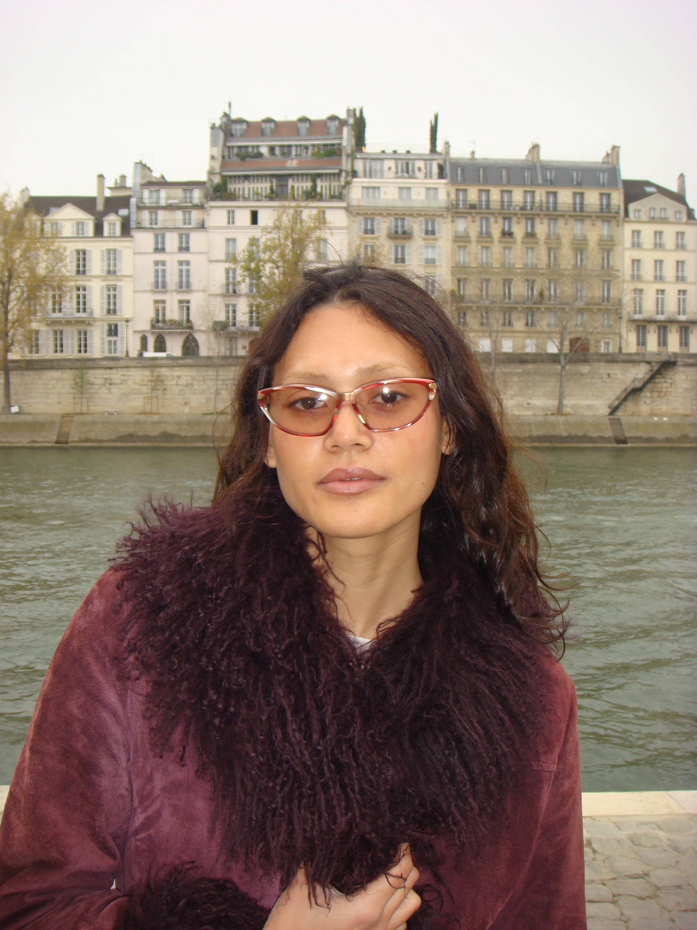 Jil Sander E14 lunettes de vue bordeaux papillon