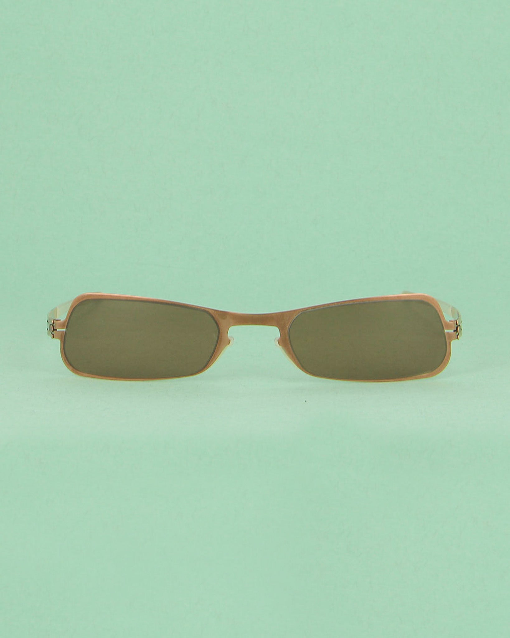 Ici Berlin Lemi lunettes de soleil rectangulaires bronze