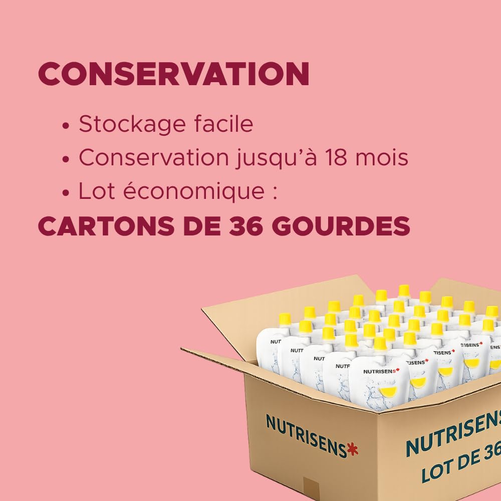 Nutrisens Eaux gélifiées eau gélifiée fraise lot 36 sans sucre