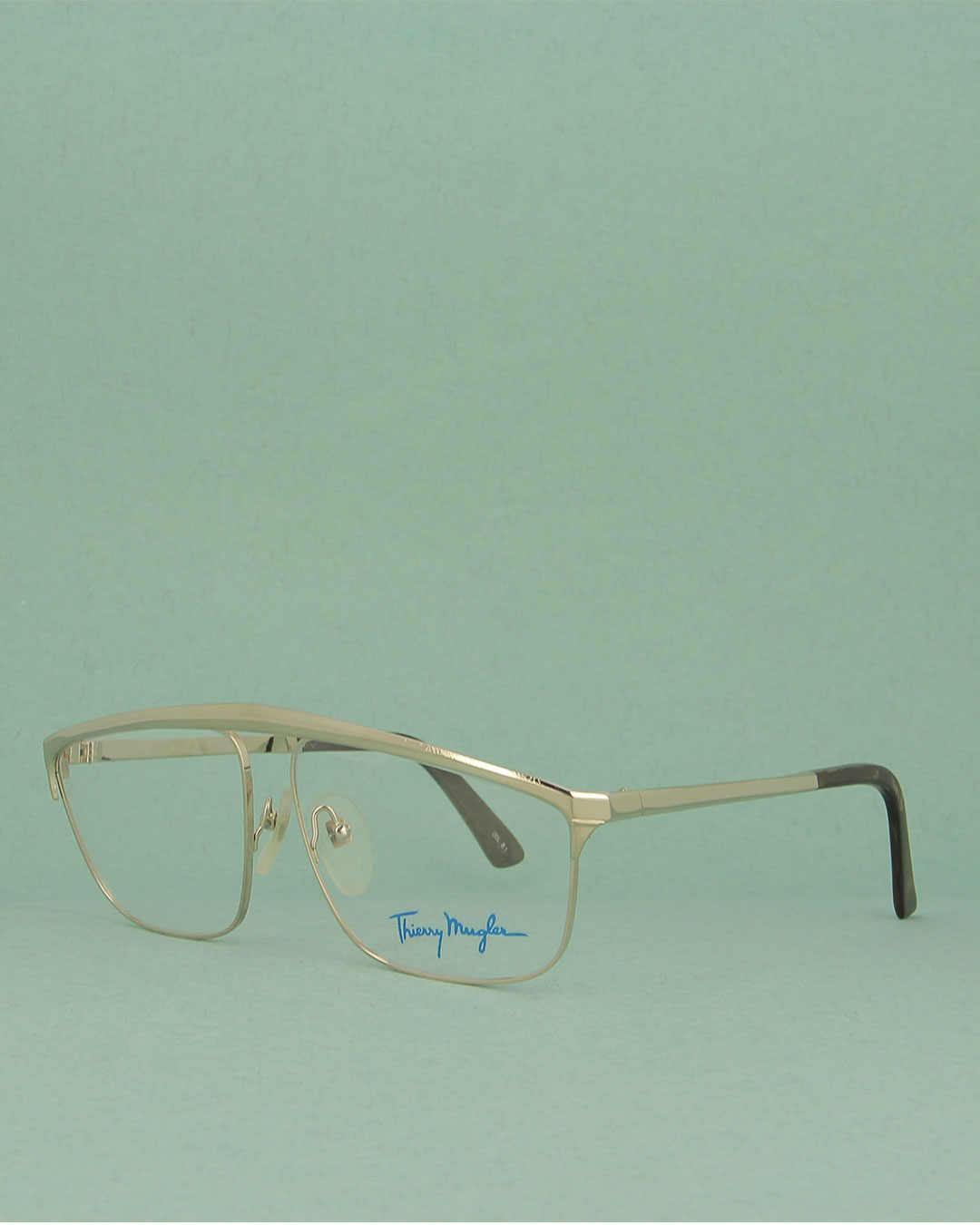 Thierry Mugler TM25 lunettes de vue rectangle doré