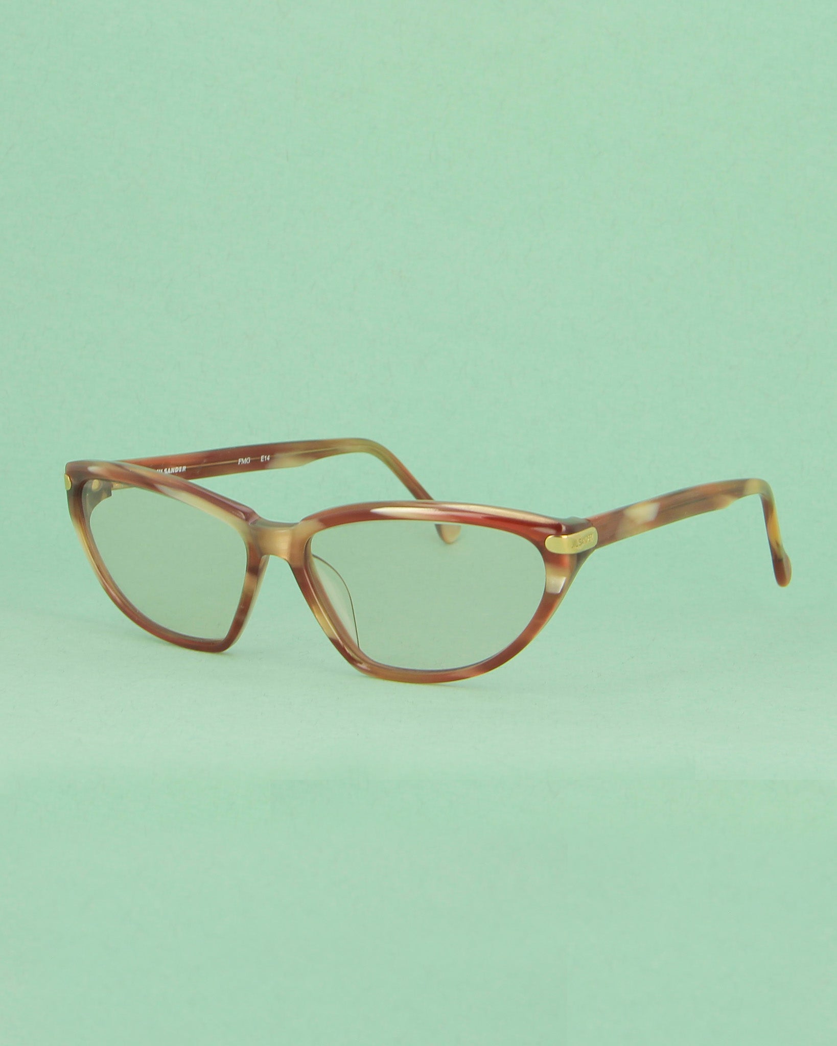 Jil Sander E14 lunettes de vue bordeaux papillon