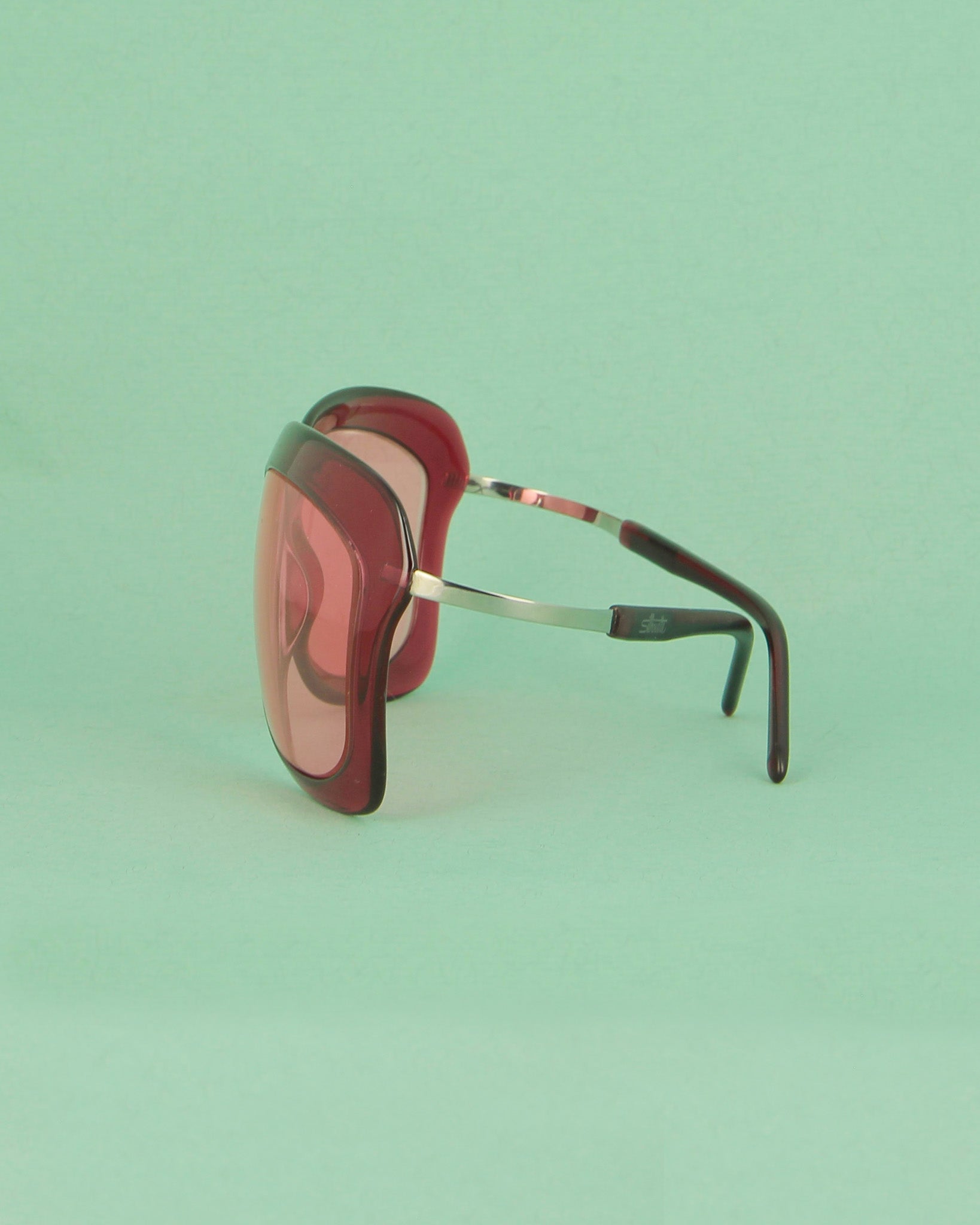 Silhouette Pink lunettes de soleil bordeaux
