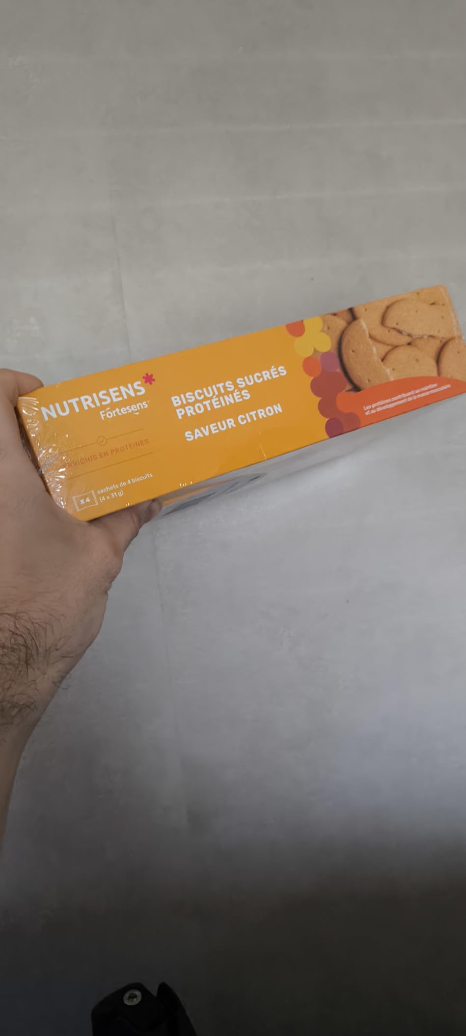 Nutrisens Fortesens biscuits protéinés citron lot de 3