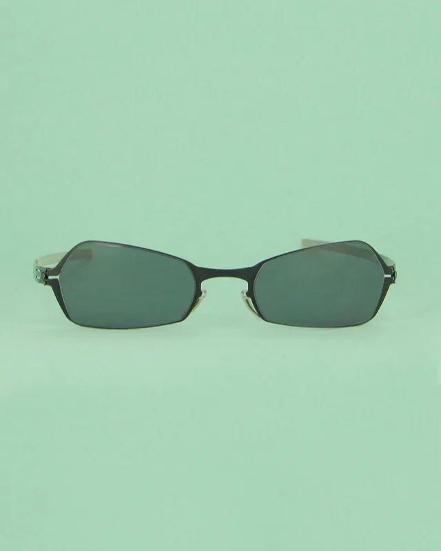ICI Berlin Cem lunettes de soleil métal noir vintage