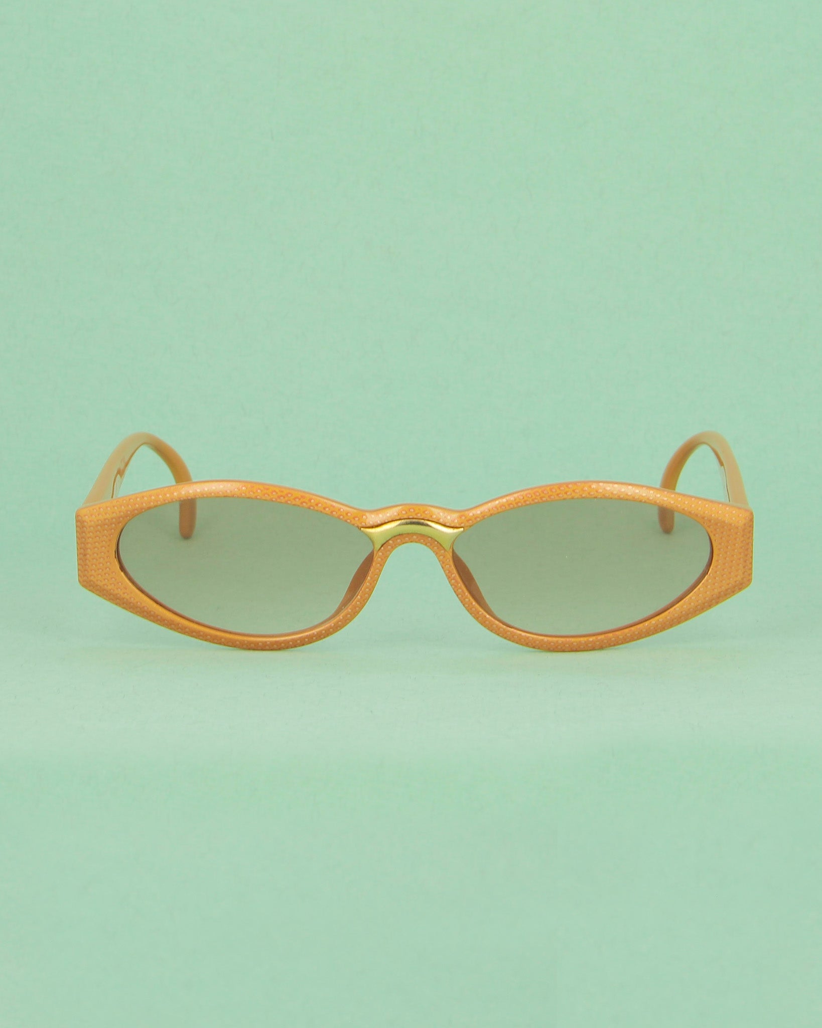 Dior 102 lunettes de soleil ovales beige vintage femme