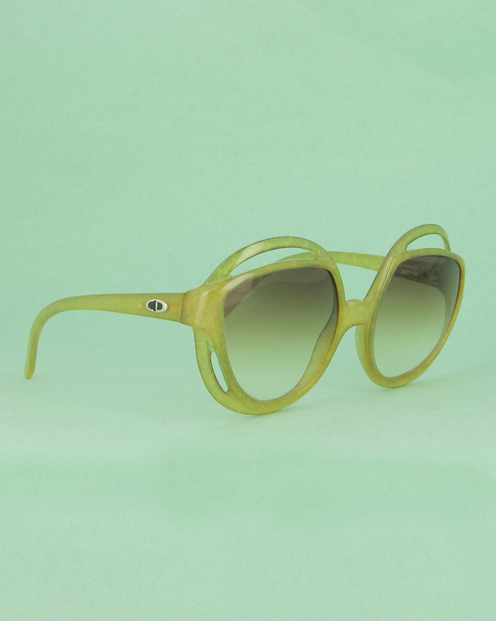 Christian Dior 2027 lunettes de vue oversize vert
