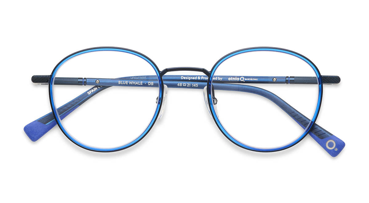 Etnia Barcelona Blue Whale lunettes de vue BZ/BK calibre 48