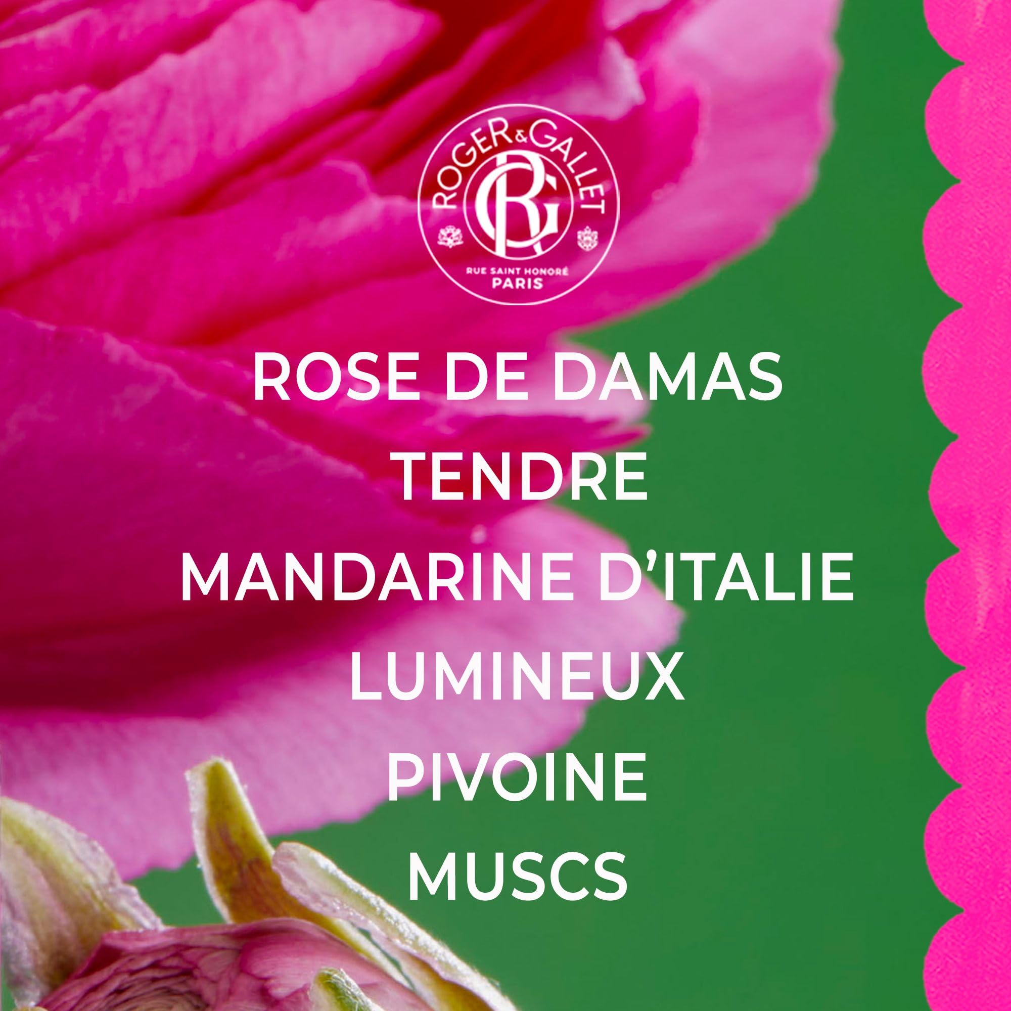Roger & Gallet Rose Eau parfumée 30ml mandarine musc