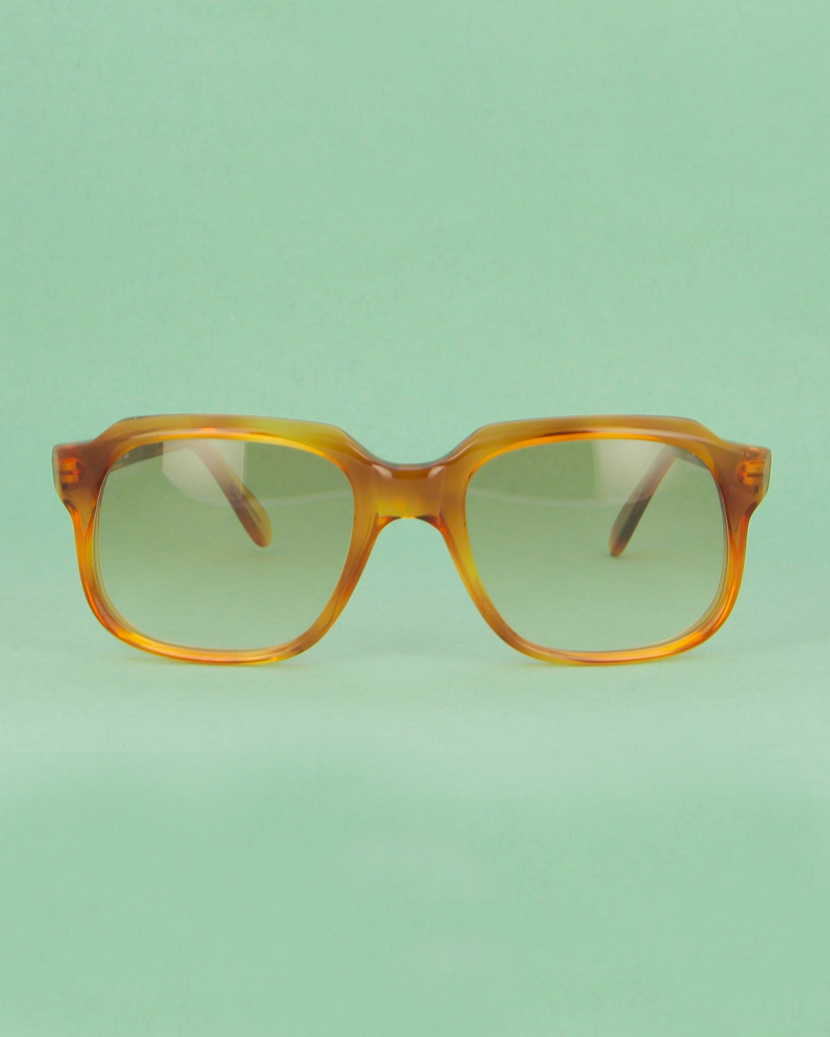 Desa MOD1 lunettes de soleil carrées miel vintage