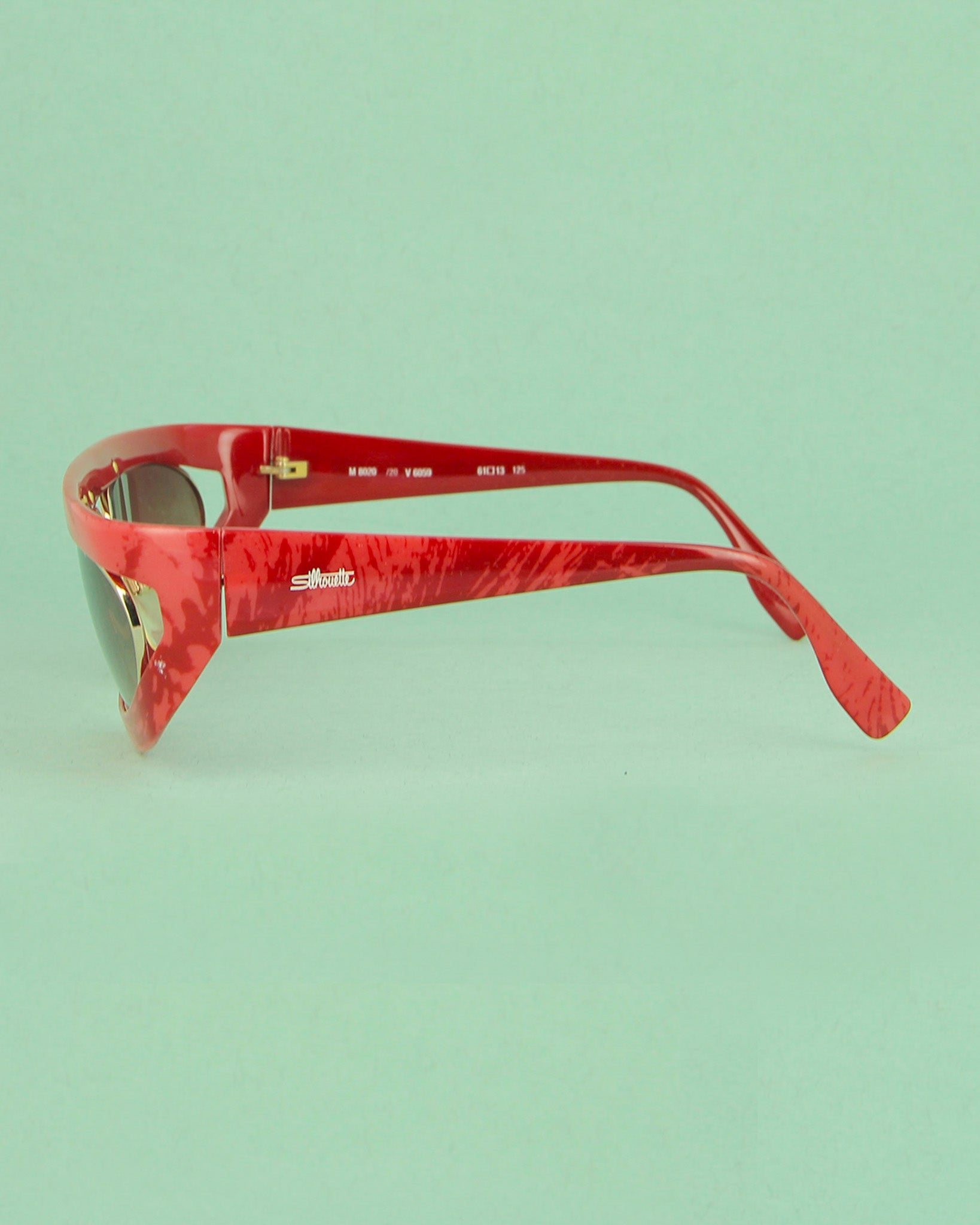 Silhouette M8020 R lunettes de soleil vintage rouge