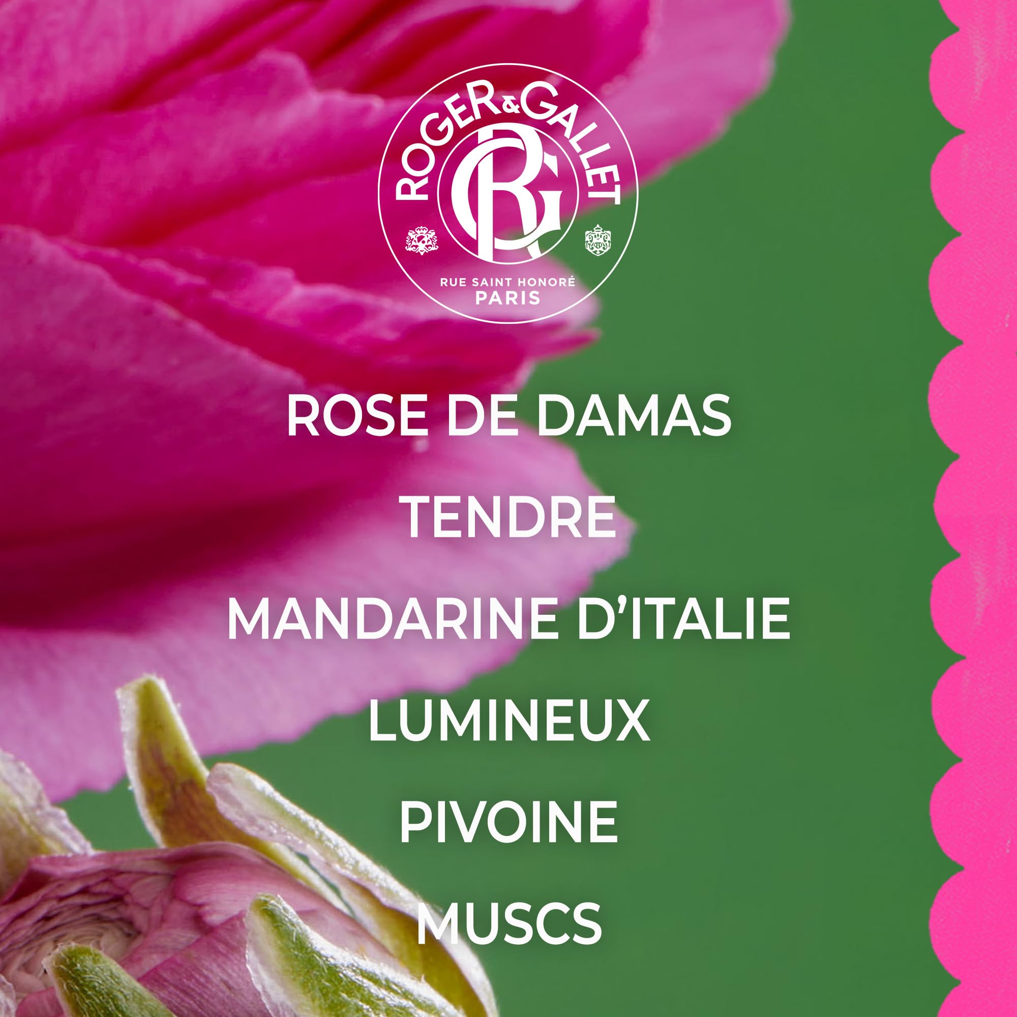 Roger & Gallet Rose Savon bienfaisant 100g mandarine musc