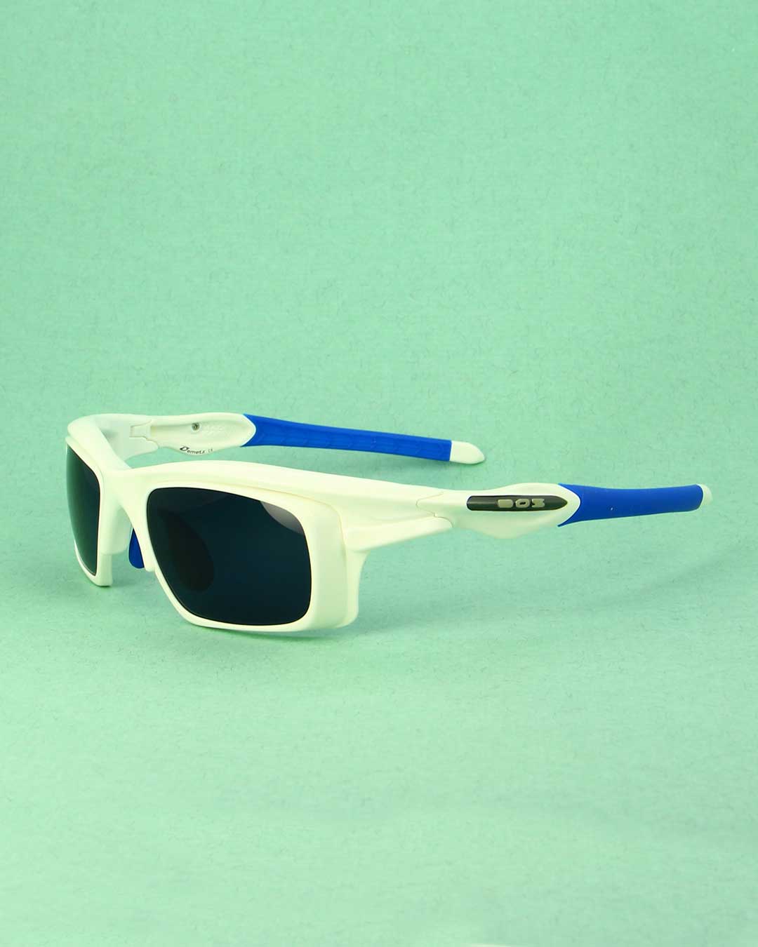 BOZ Bike Star lunettes de soleil sport blanc bleu