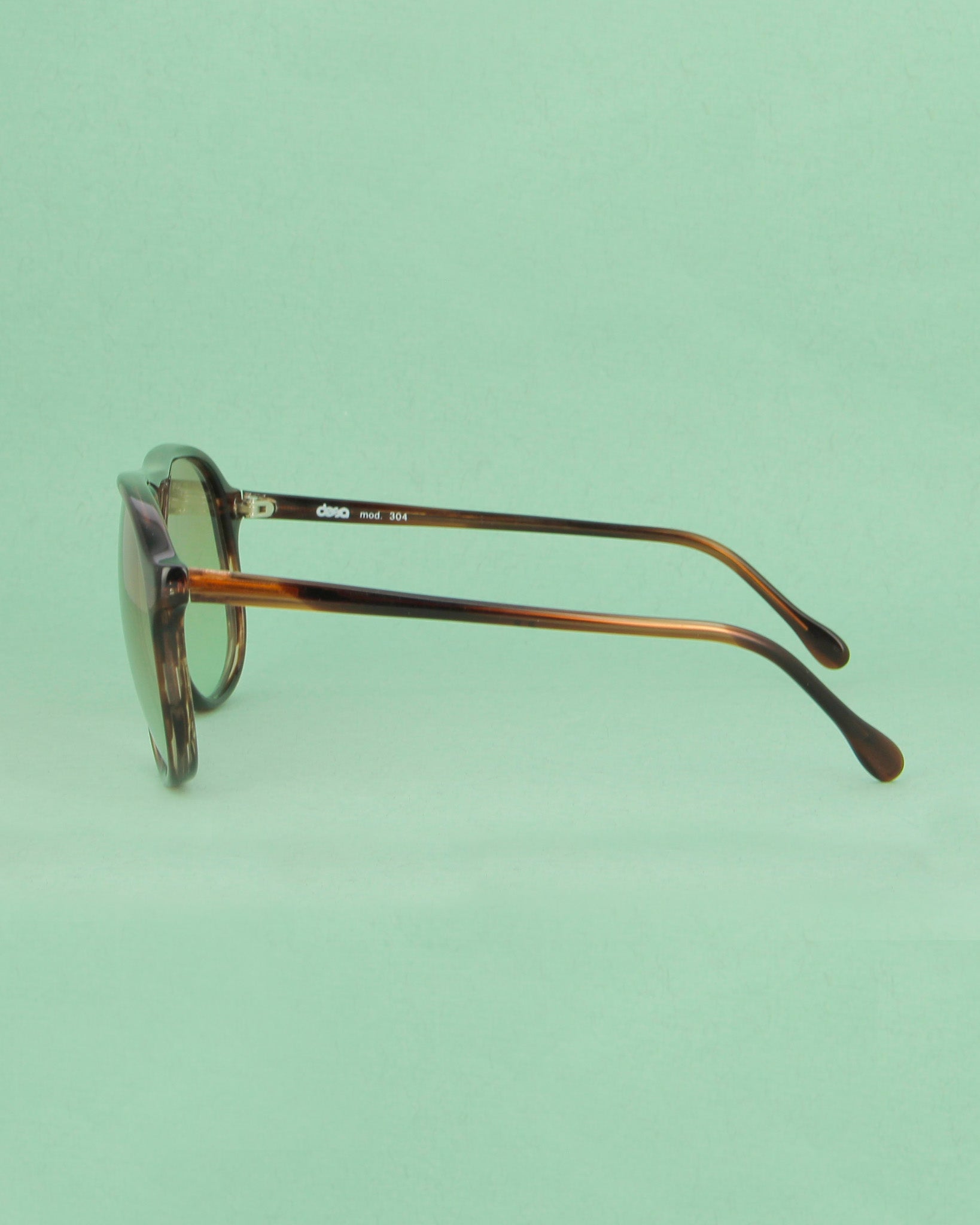 Desa MOD 3 lunettes de soleil aviateur écaille vintage