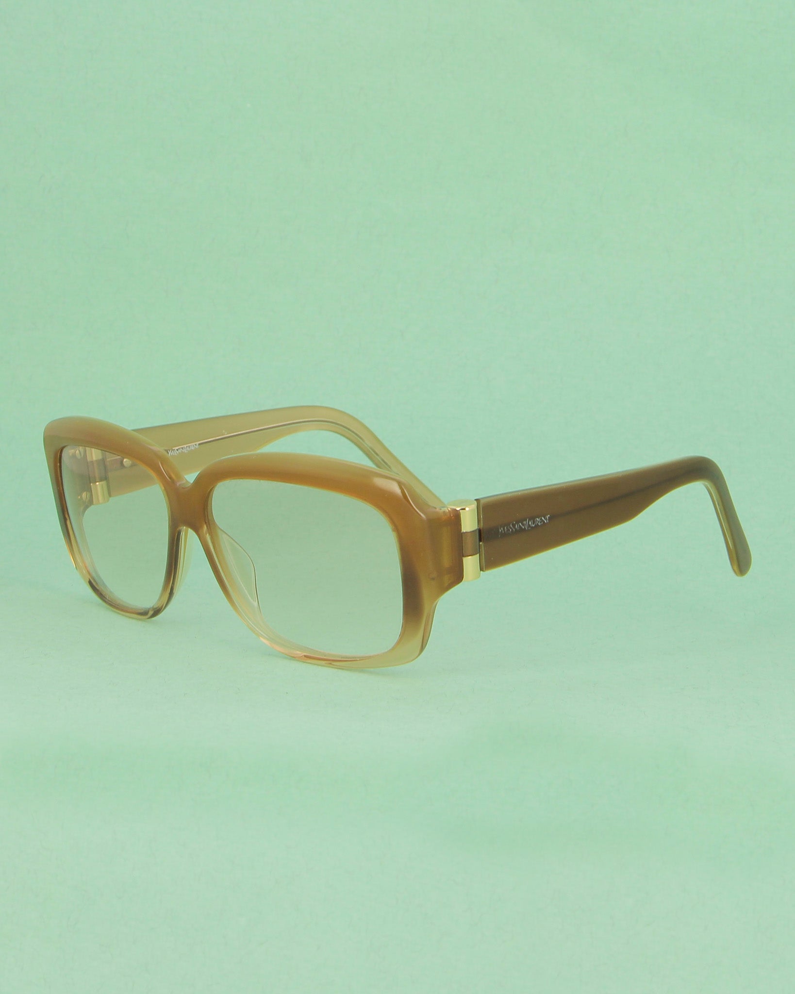 Yves Saint Laurent 6150 lunettes de soleil femme miel oversize