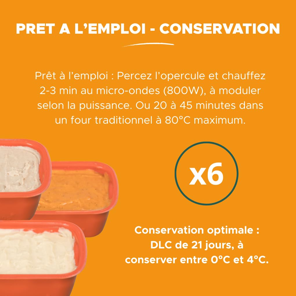 Nutrisens Plats Mixés Frais Poisson 6x300g Texture Lisse