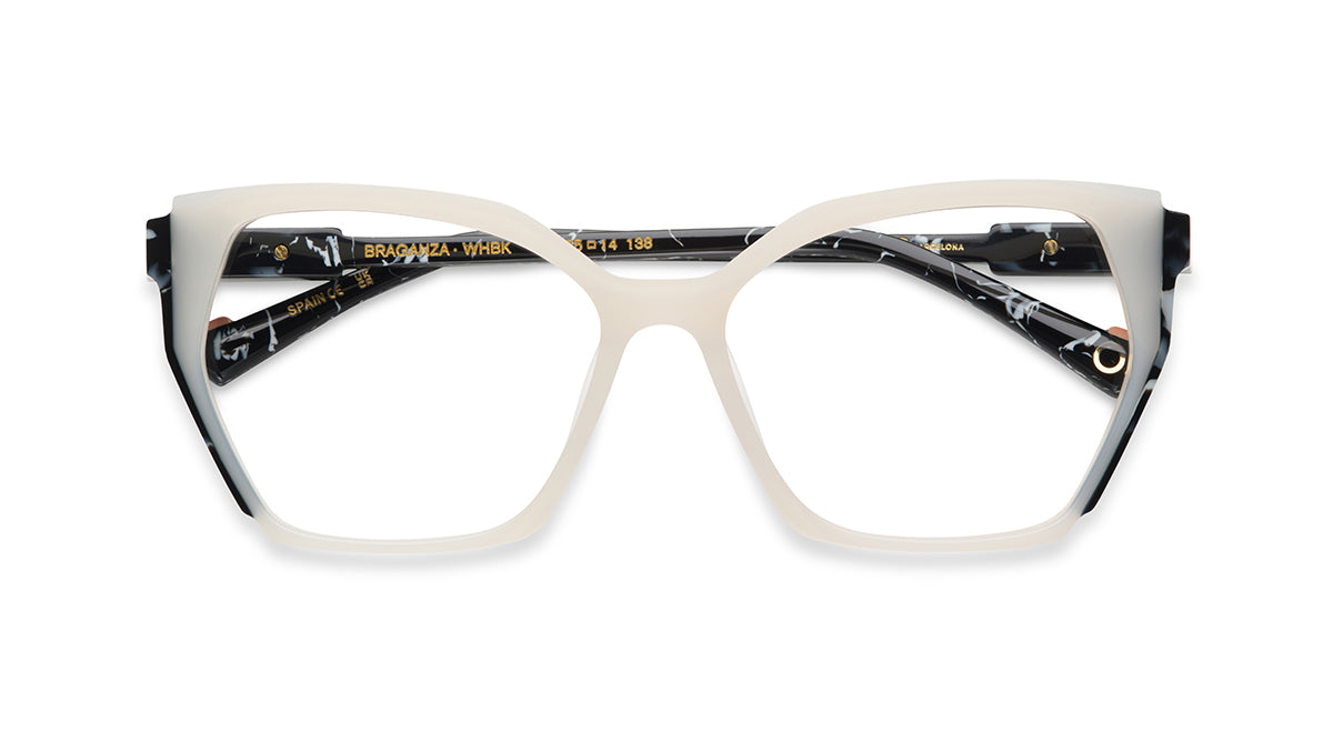 Etnia Barcelona Braganza lunettes de vue WH/BK M 55 confort visuel