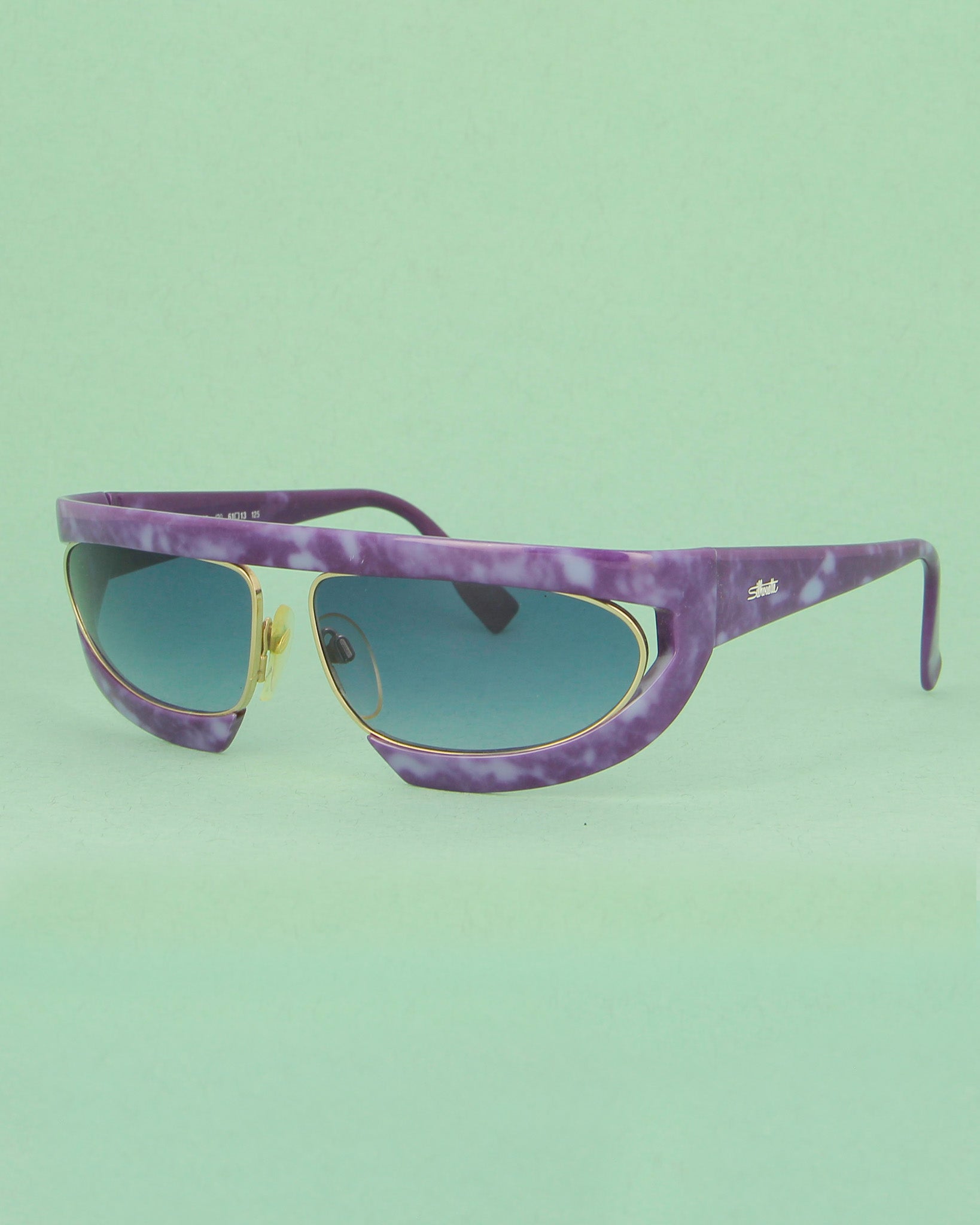 Silhouette M8020 lunettes de soleil violet monture masque