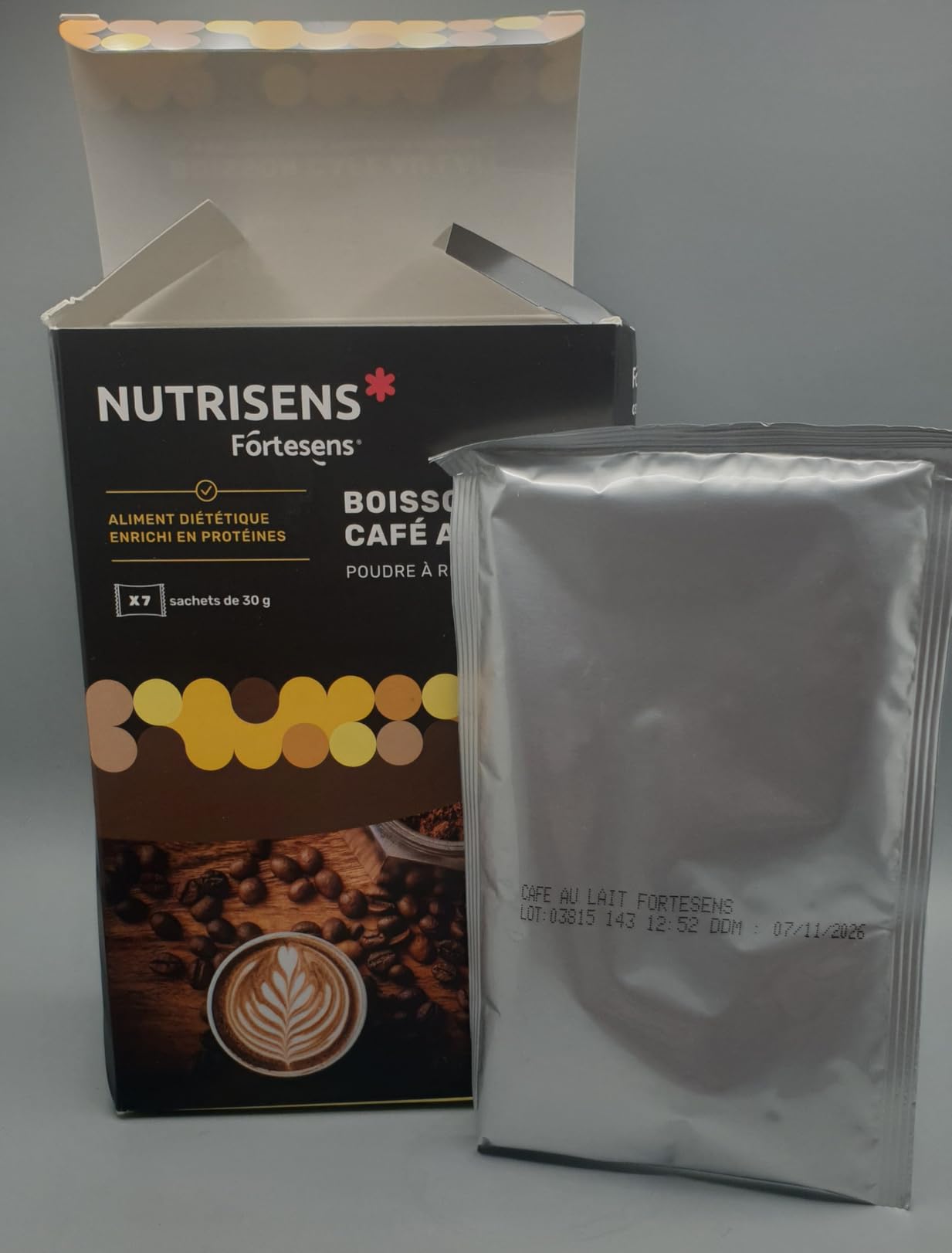 Nutrisens Fortesens boisson protéinée café 7x30g
