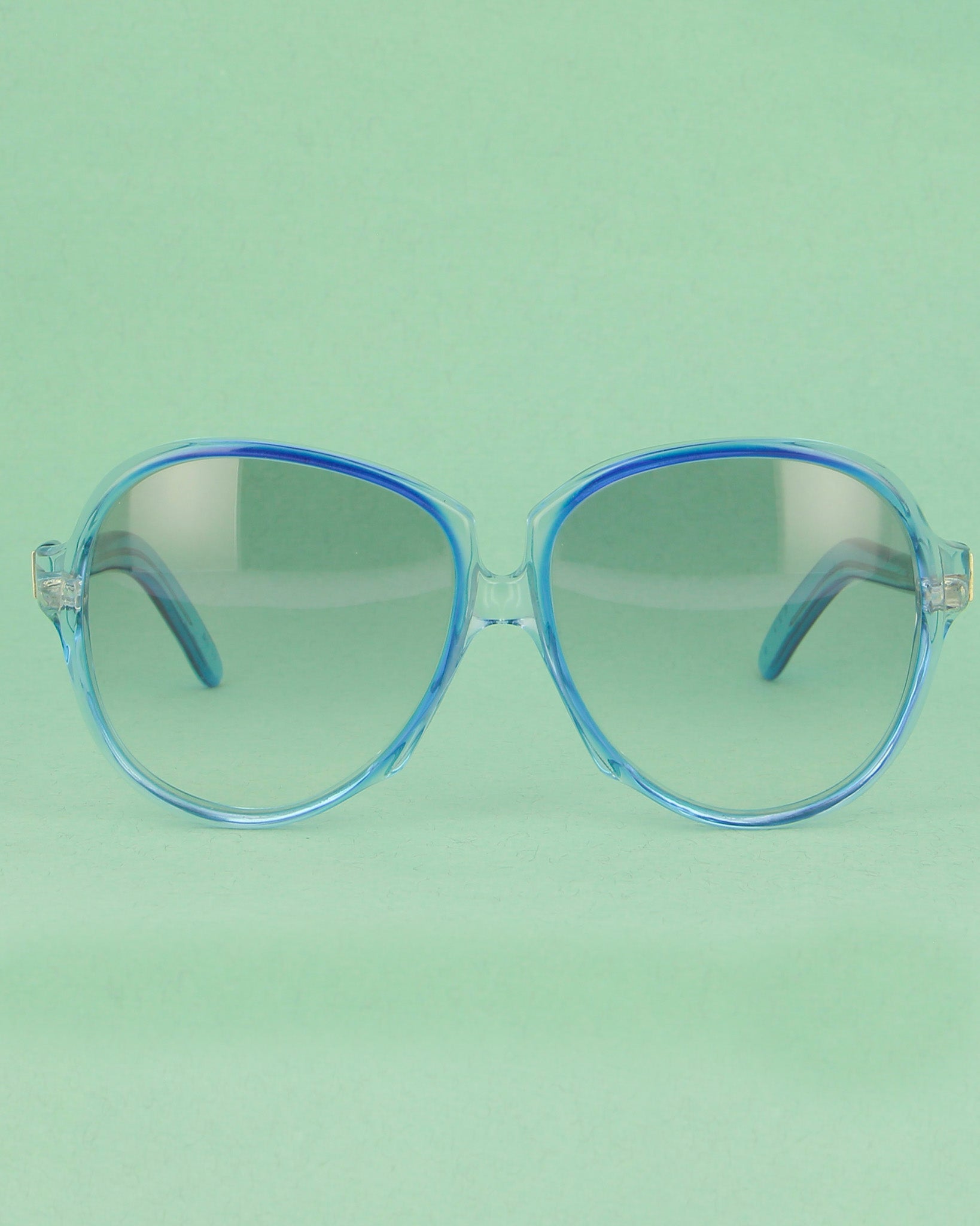 Yves Saint Laurent Gaude lunettes de soleil bleu oversize