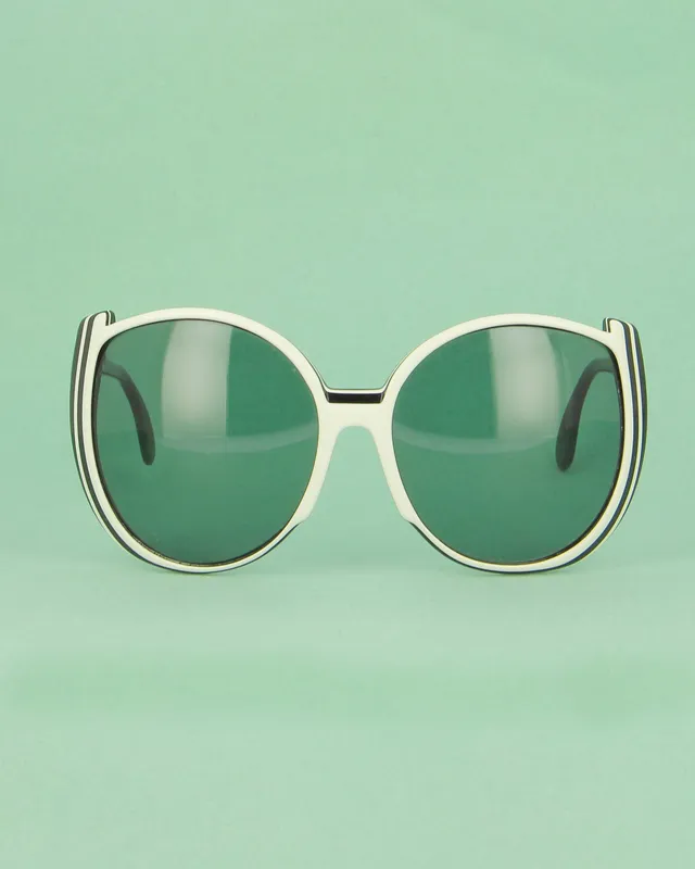 Silhouette 592 lunettes de soleil papillon blanc oversize