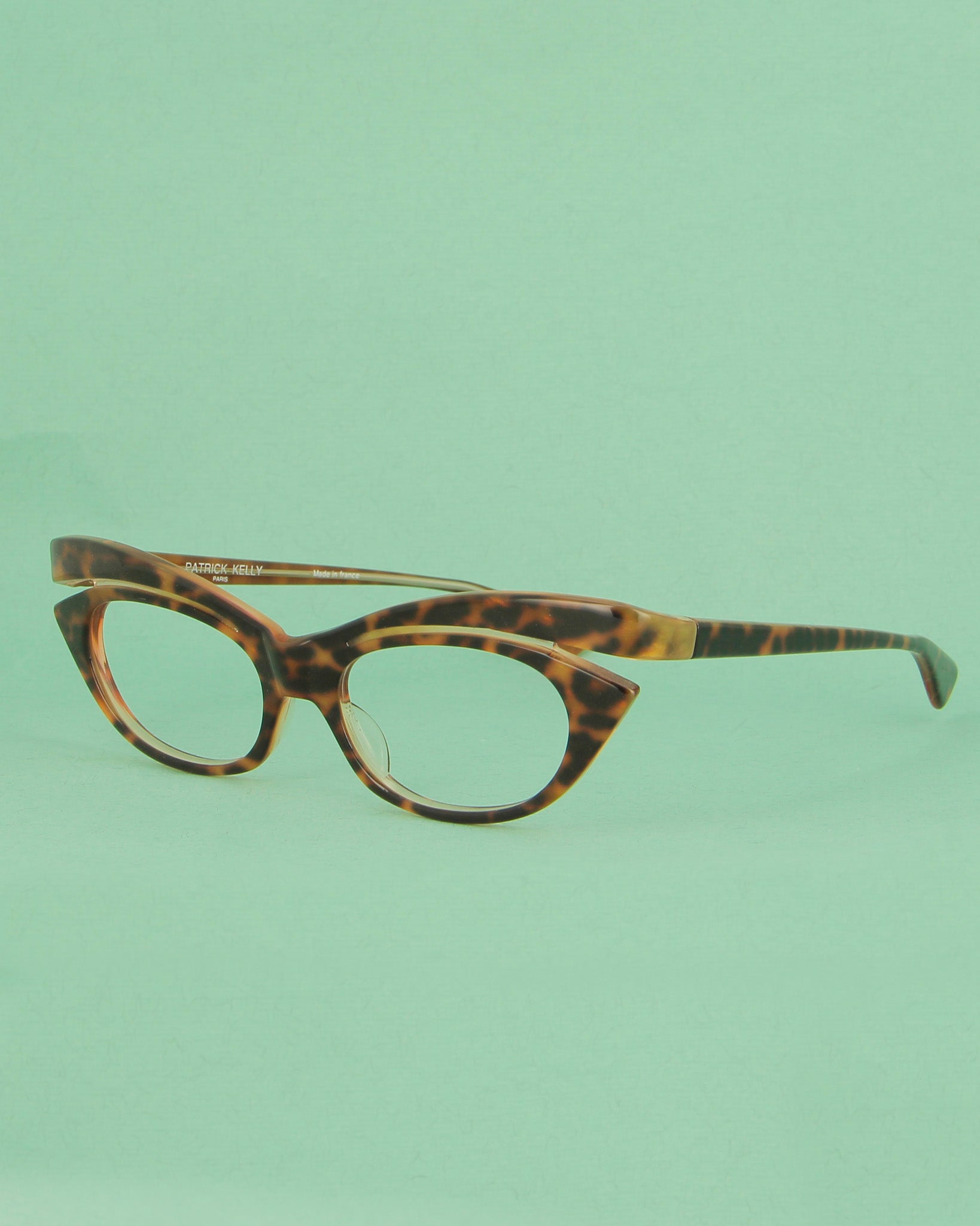 Patrick Kelly Python lunettes de soleil écaille léopard