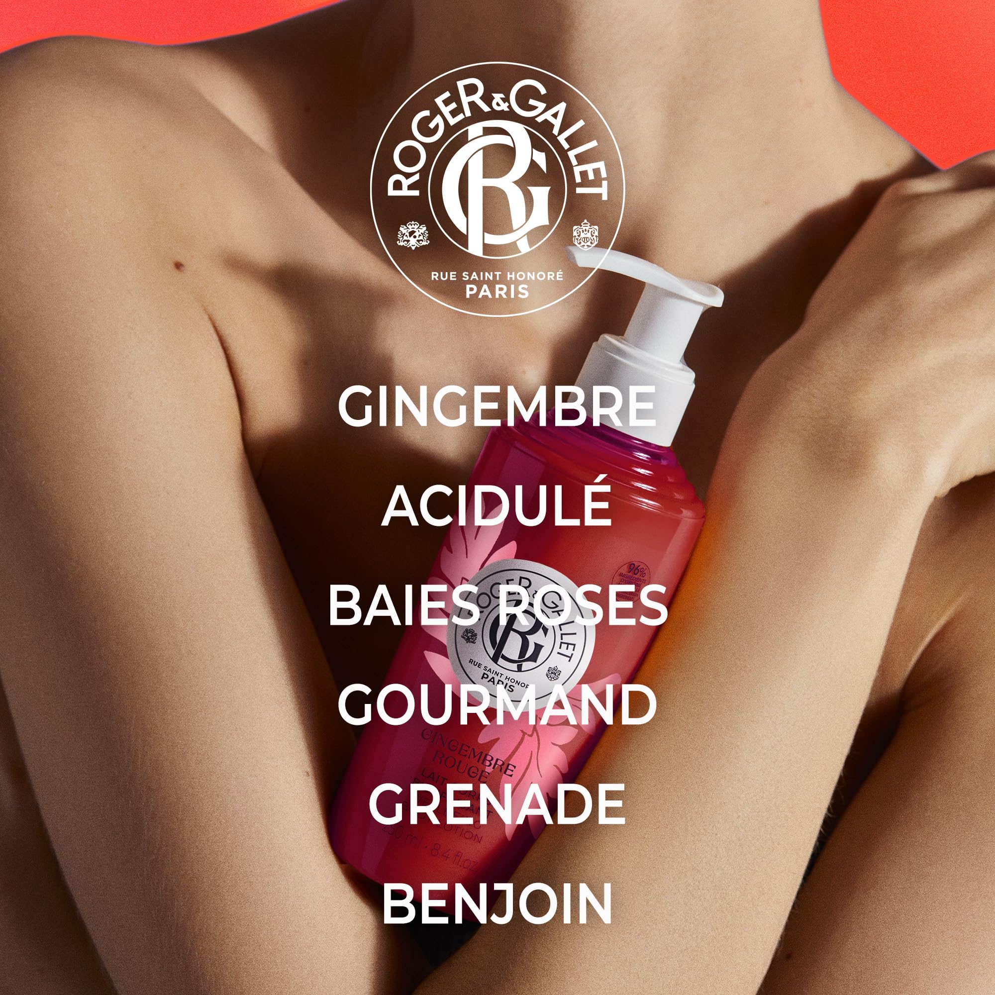 Roger&Gallet Gingembre Rouge lait corps hydratant 250 ml