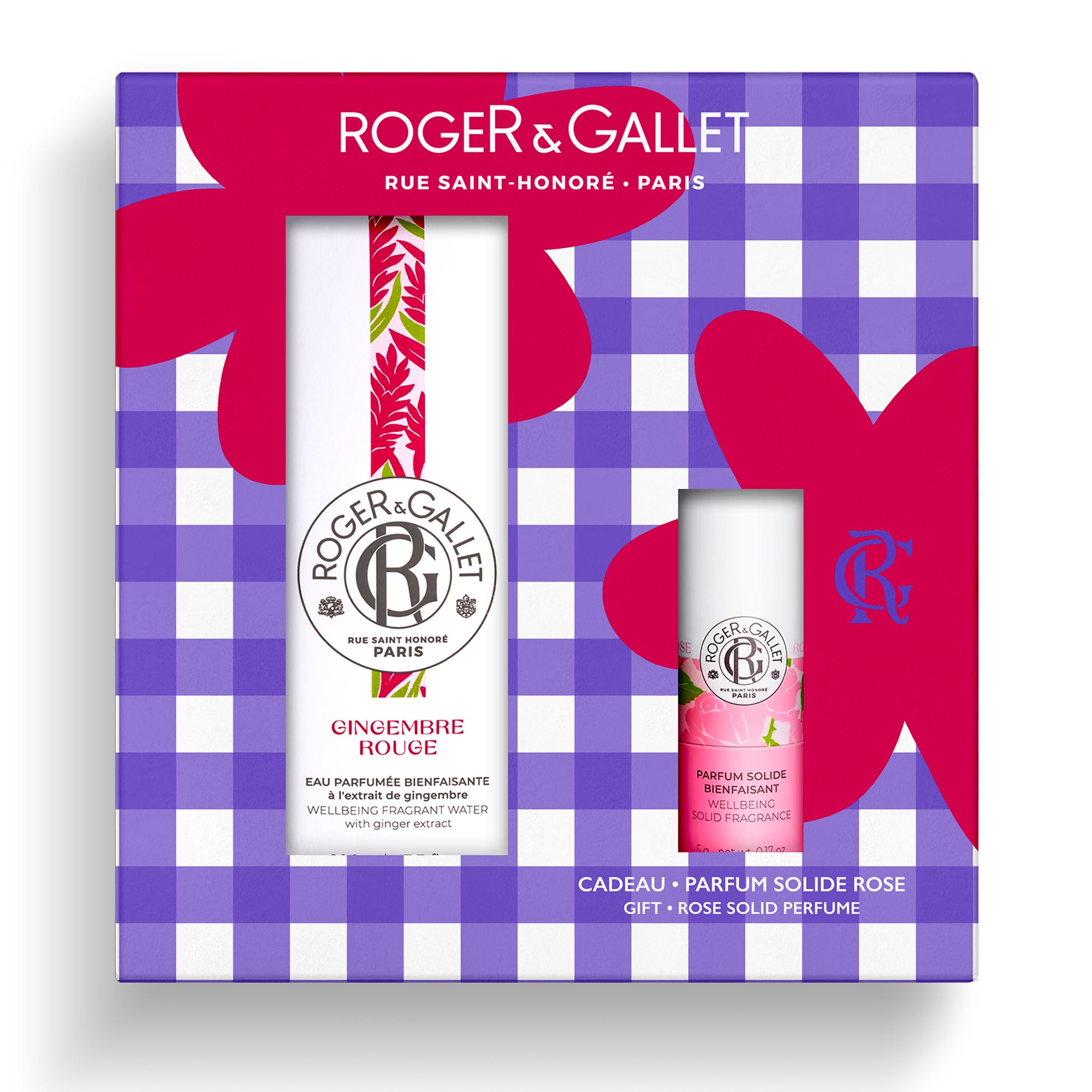 Roger&Gallet Coffret Gingembre Rouge eau parfum 100ml+solide