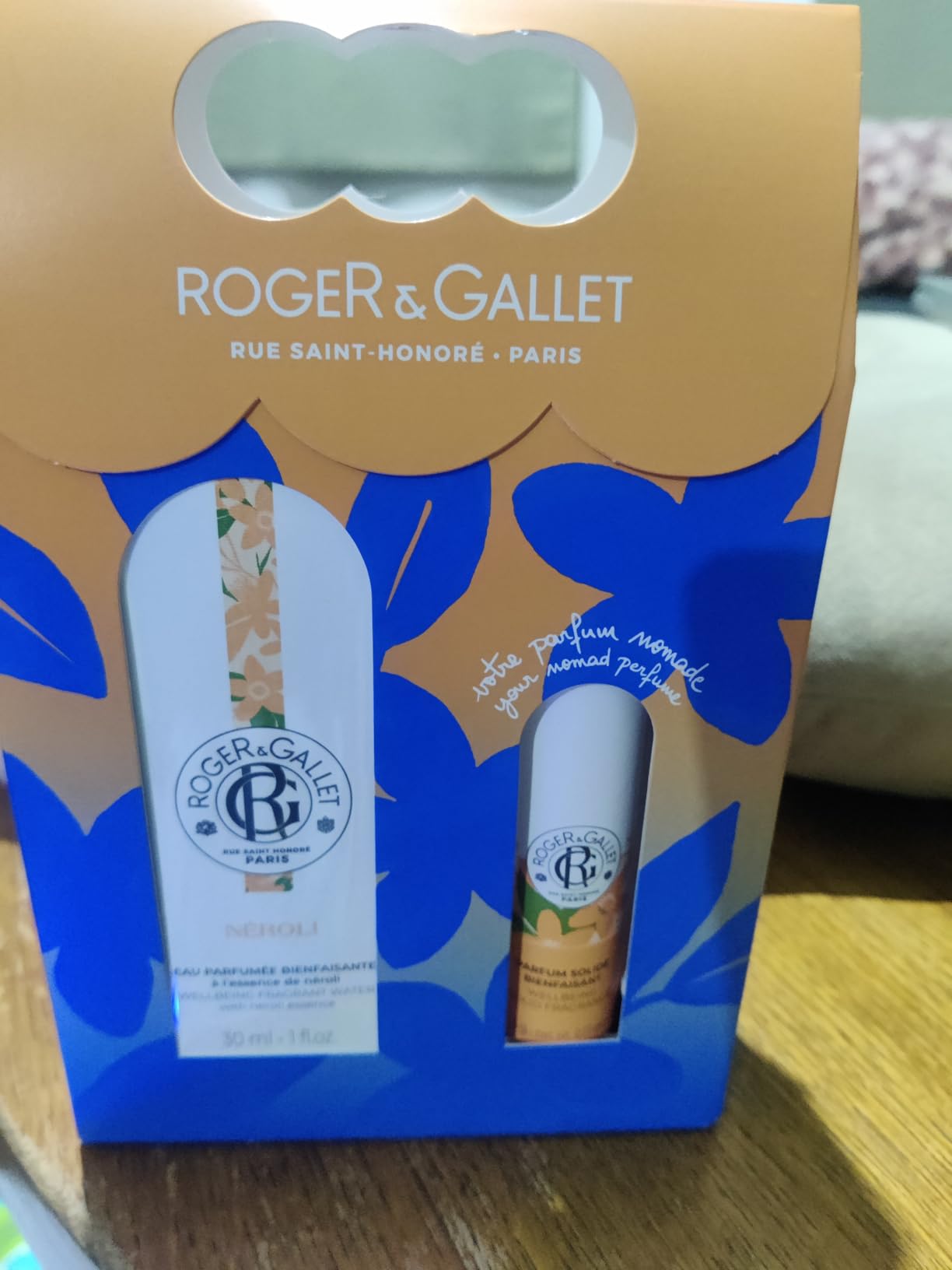 Roger Coffrets Néroli eau parfumée 30 ml + parfum solide