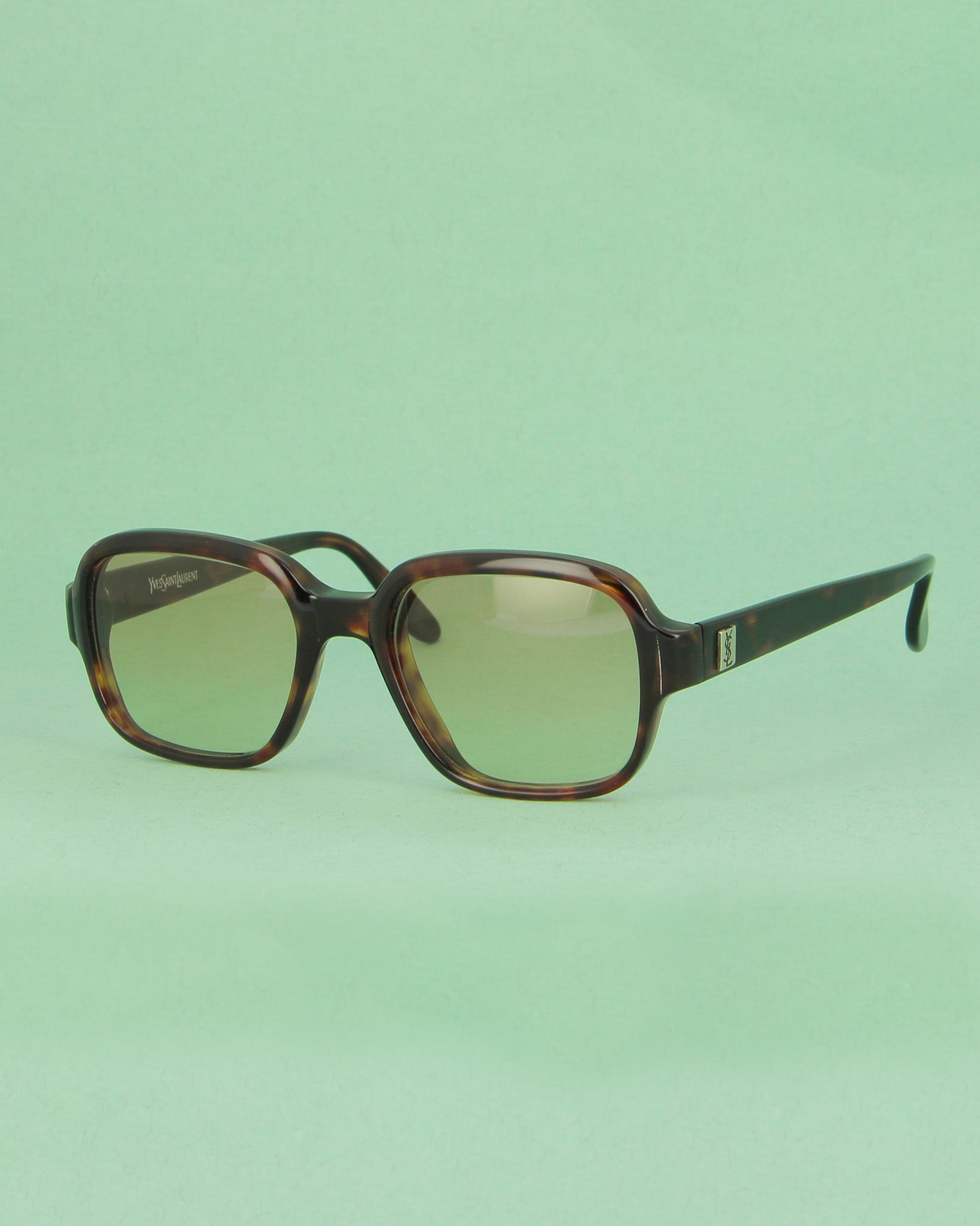 Yves Saint Laurent JAN lunettes soleil écaille marron