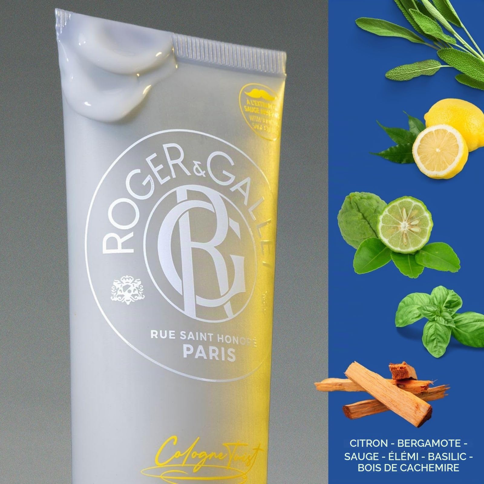Roger&Gallet Cologne Twist gel après-rasage 75ml sauge