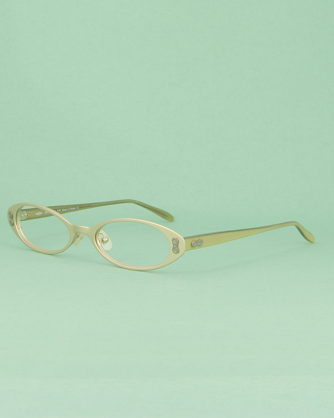 BOZ Anais lunettes de vue titane doré ovale