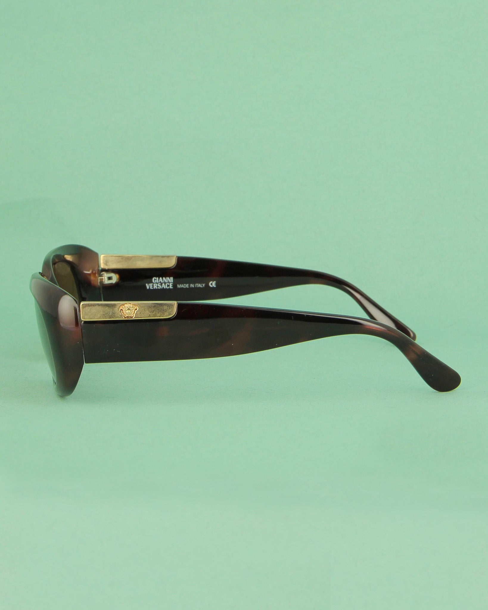 Versace 634 lunettes de soleil rectangulaires marron