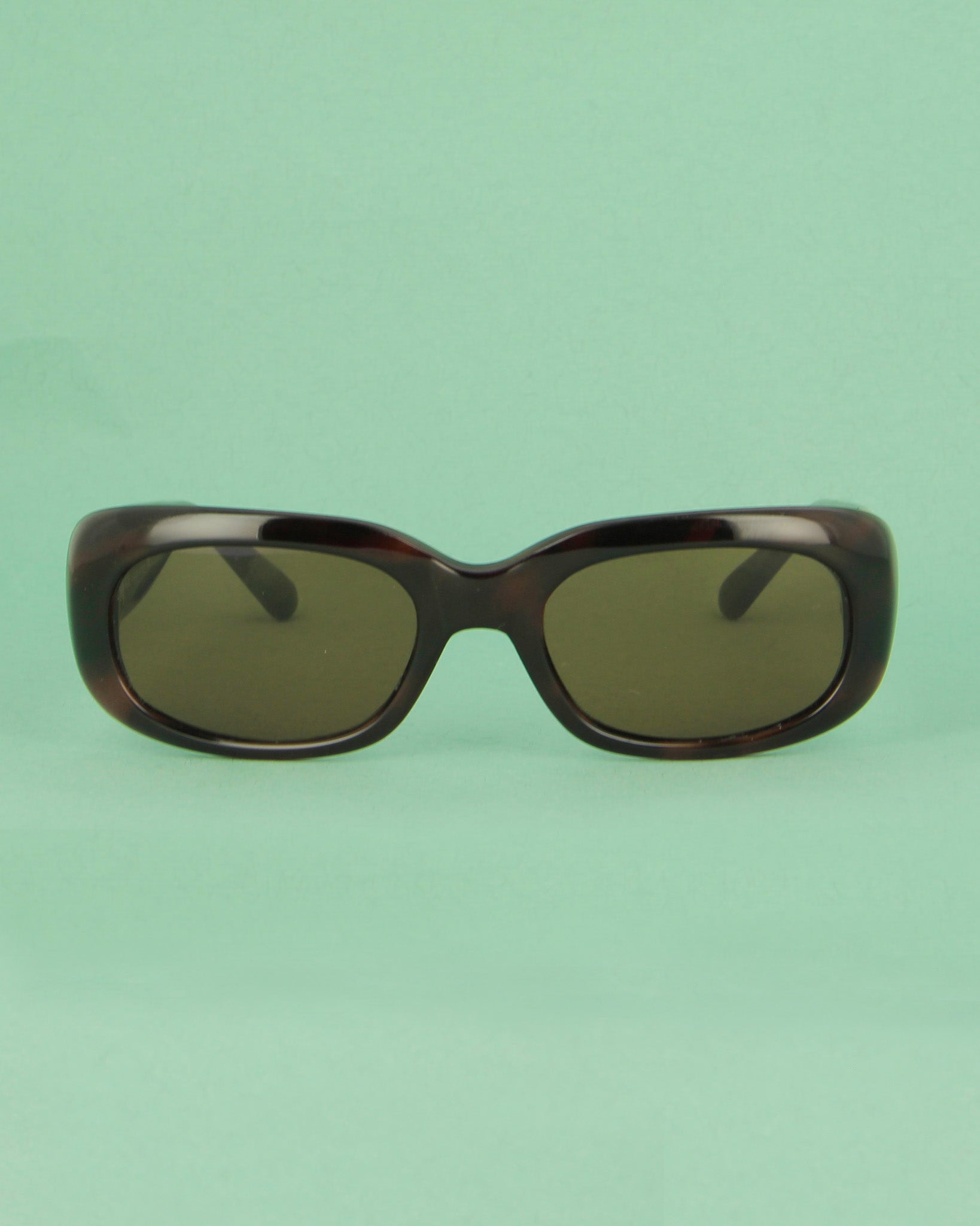 Versace 634 lunettes de soleil rectangulaires marron