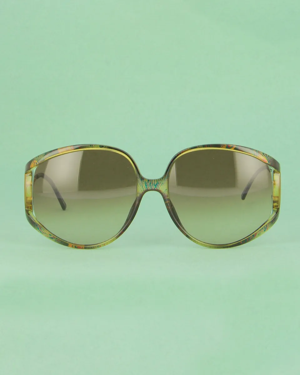 Christian Dior 2757 lunettes de soleil oversize vert