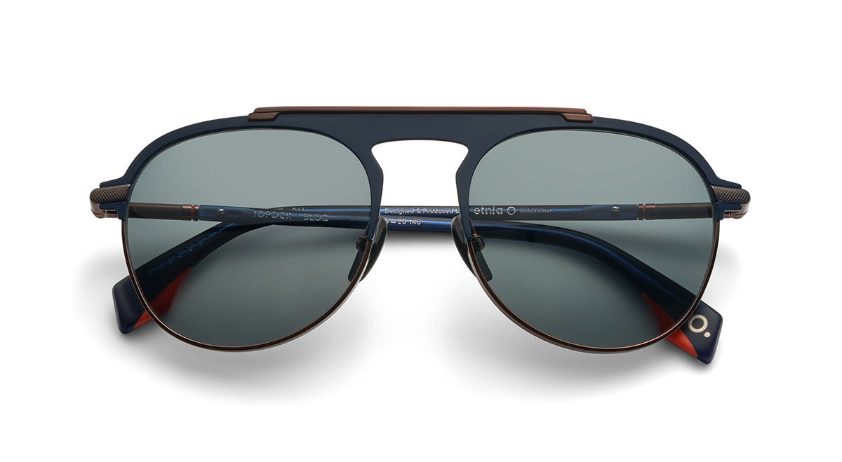 Etnia Barcelona Topock Sun lunettes soleil polarisé BK/GD 55-L