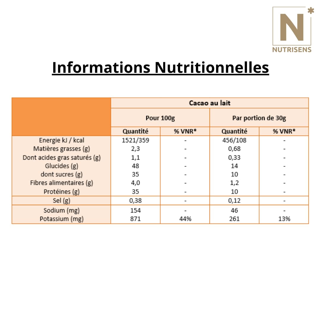 Nutrisens Fortesens boisson protéinée cacao 7x30g