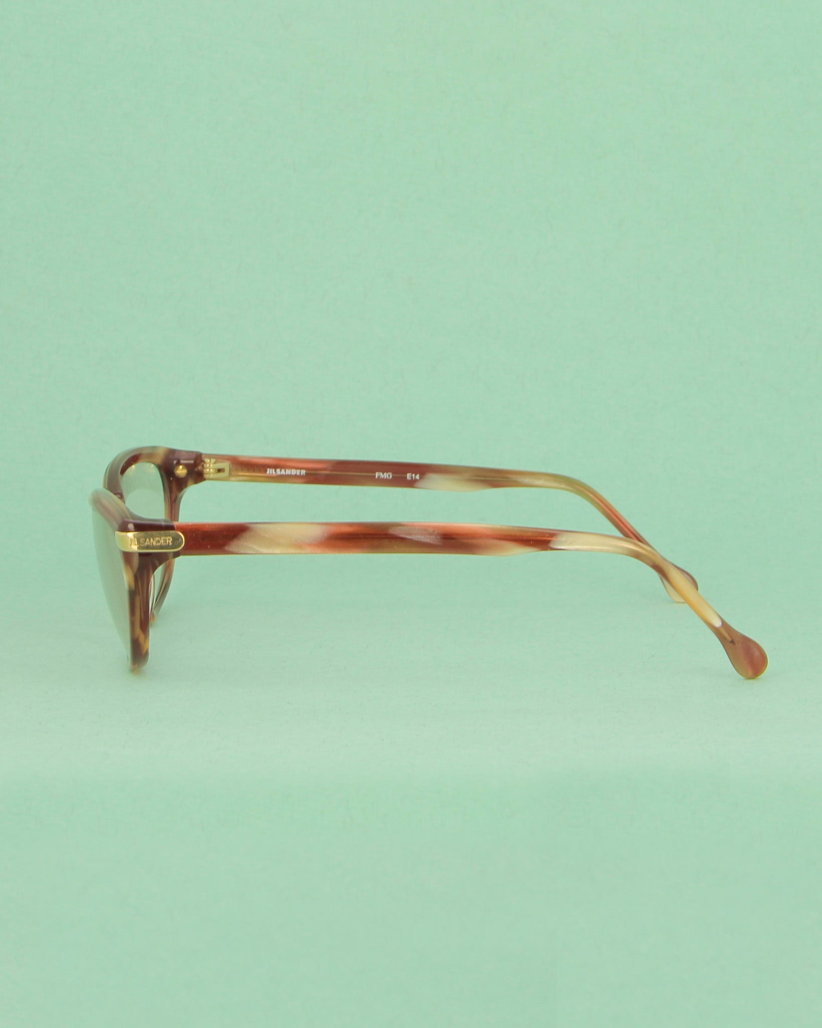 Jil Sander E14 lunettes de vue bordeaux papillon