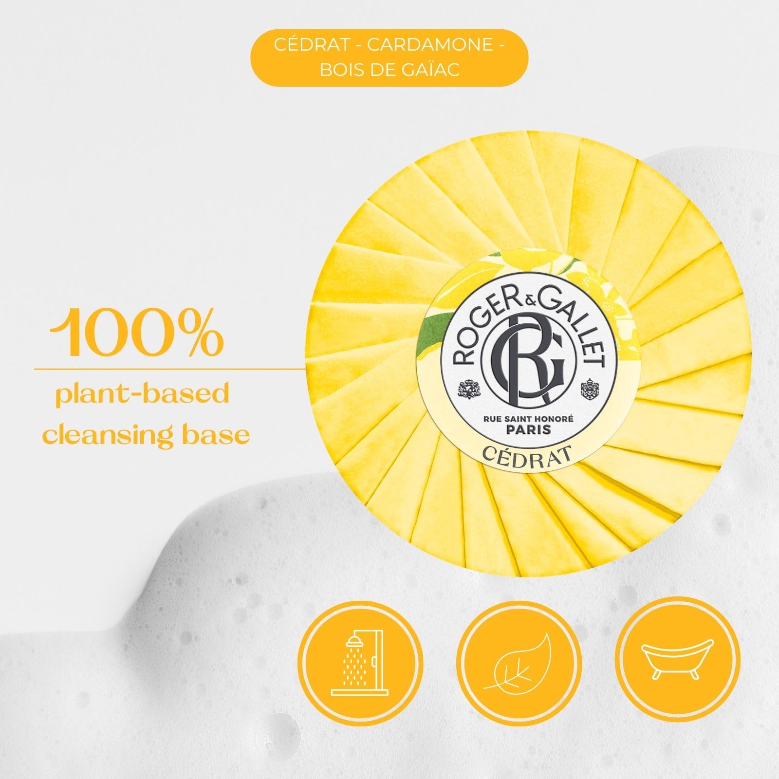 Roger&Gallet Cédrat savon 100g cardamome