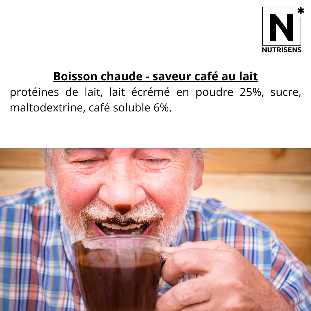 Nutrisens Fortesens boisson protéinée café 7x30g