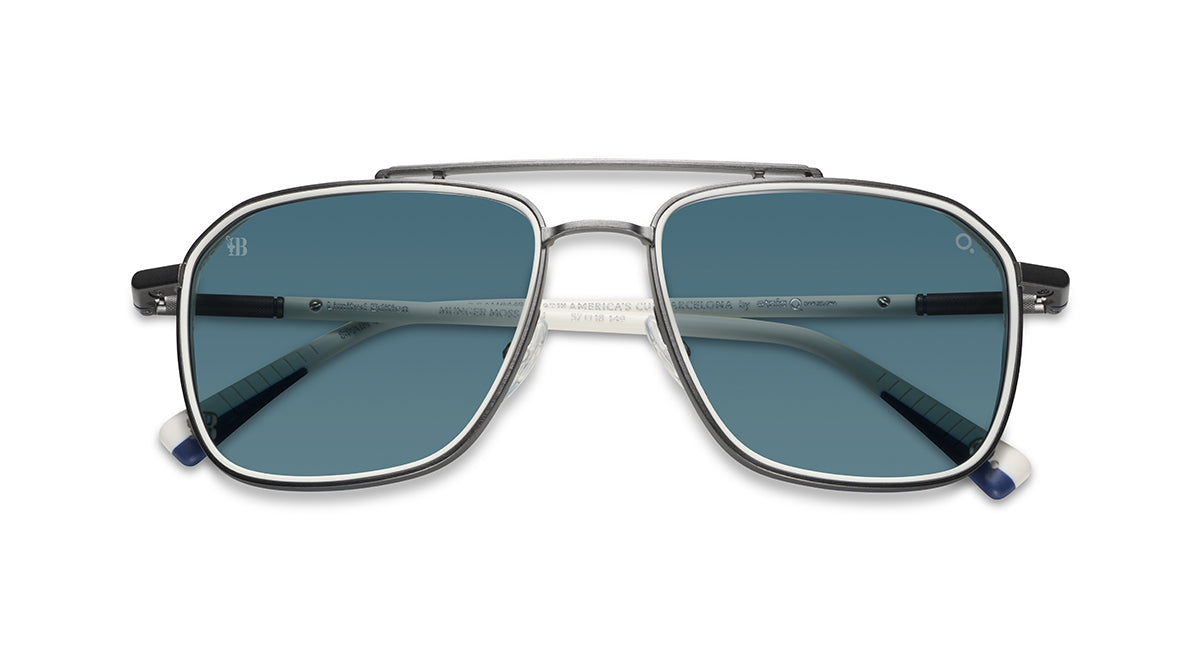 Etnia Barcelona Munger Moss C.A. lunettes de soleil blanc polarisé 57