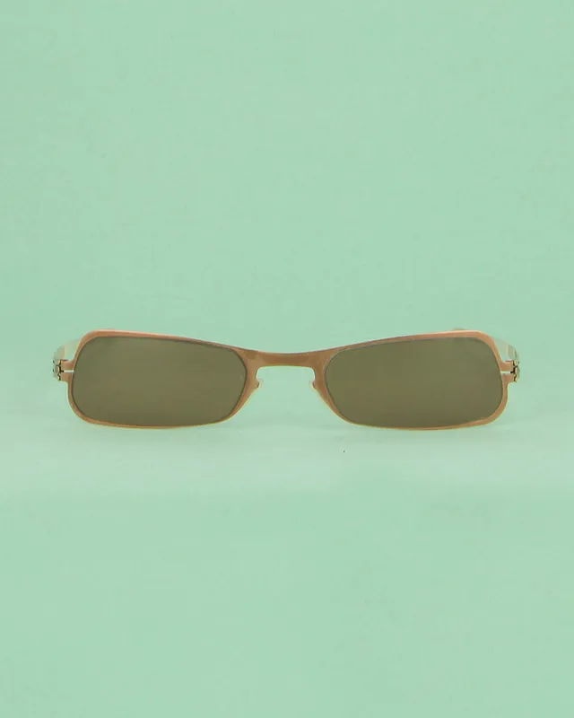 Ici Berlin Lemi lunettes de soleil rectangulaires bronze