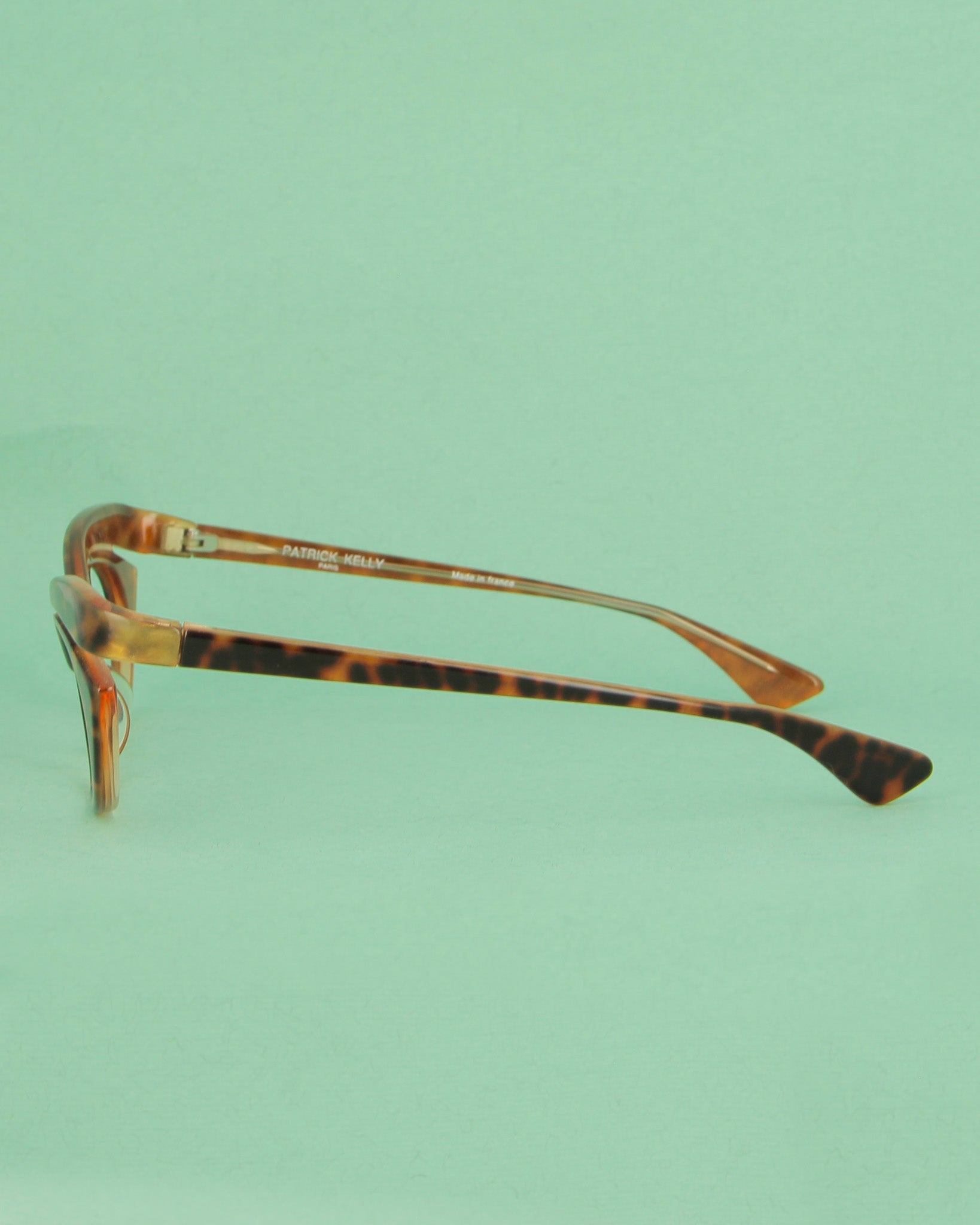 Patrick Kelly Python lunettes de soleil écaille léopard